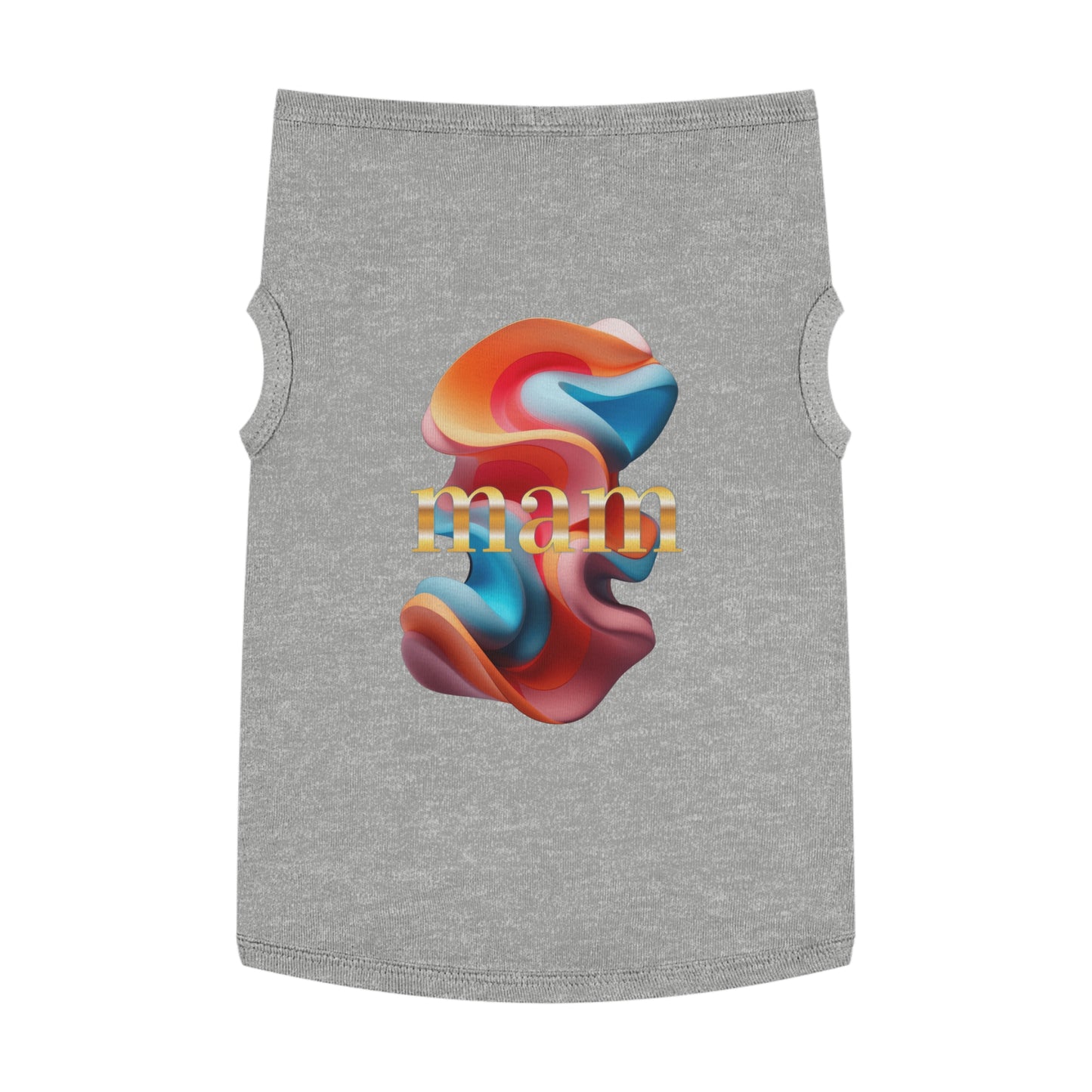 Colorful Pet Tank Top for Summer Fun, Pet Apparel, Dog Fashion, Cute Dog Clothes, Gifts for Pet Lovers