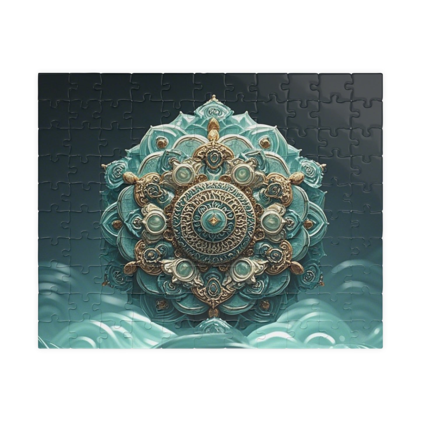 Intricate Mandala Puzzle - Unique 110, 252, 520, 1014-piece Jigsaw for Mindful Relaxation, Gift for Puzzle Lovers, Home Decor, Meditation