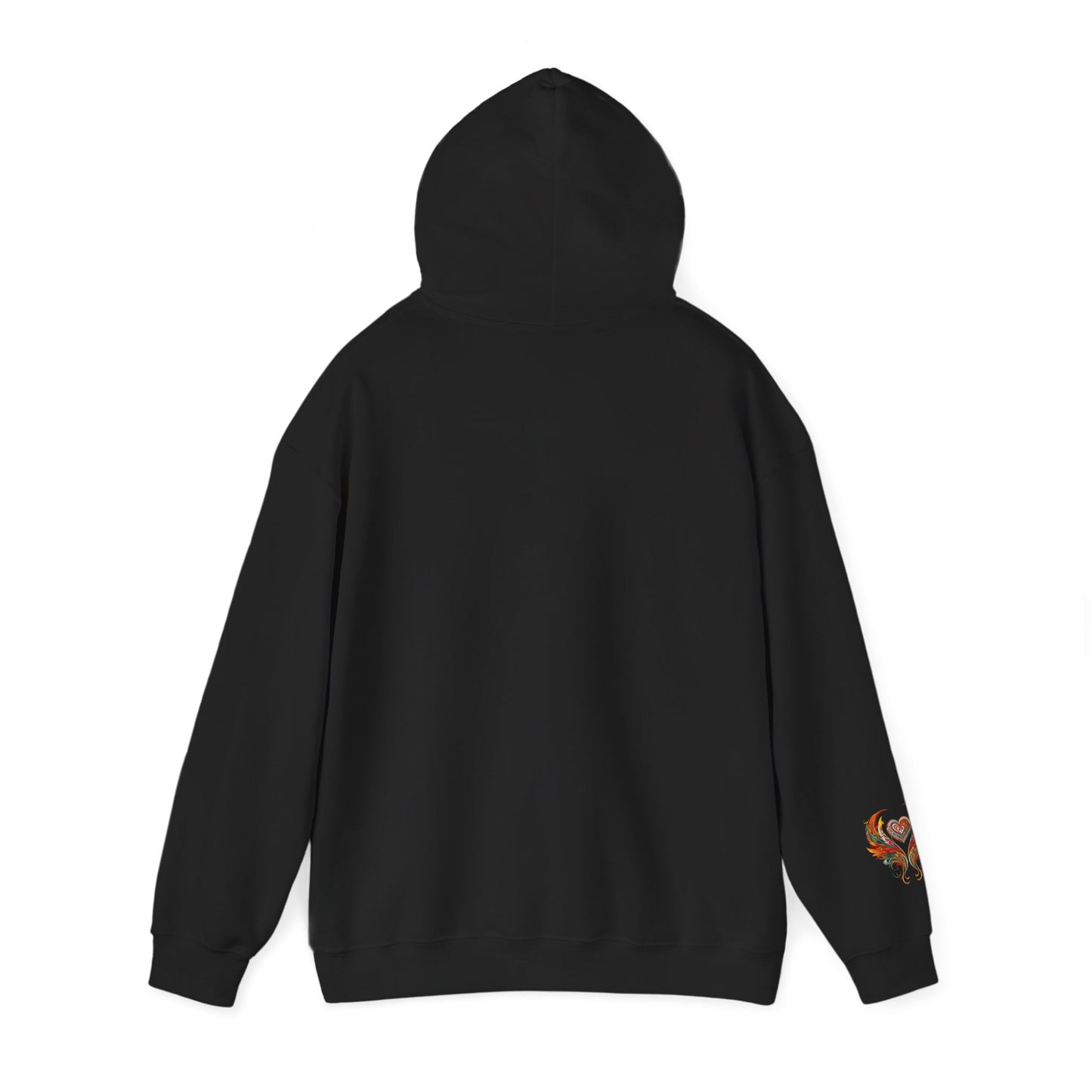 Colorful Heart Design Hooded Sweatshirt, Cozy Sweatshirt, Unisex Pullover, Gift for Him, Gift for Her, Casual Wear, Layering Essentials