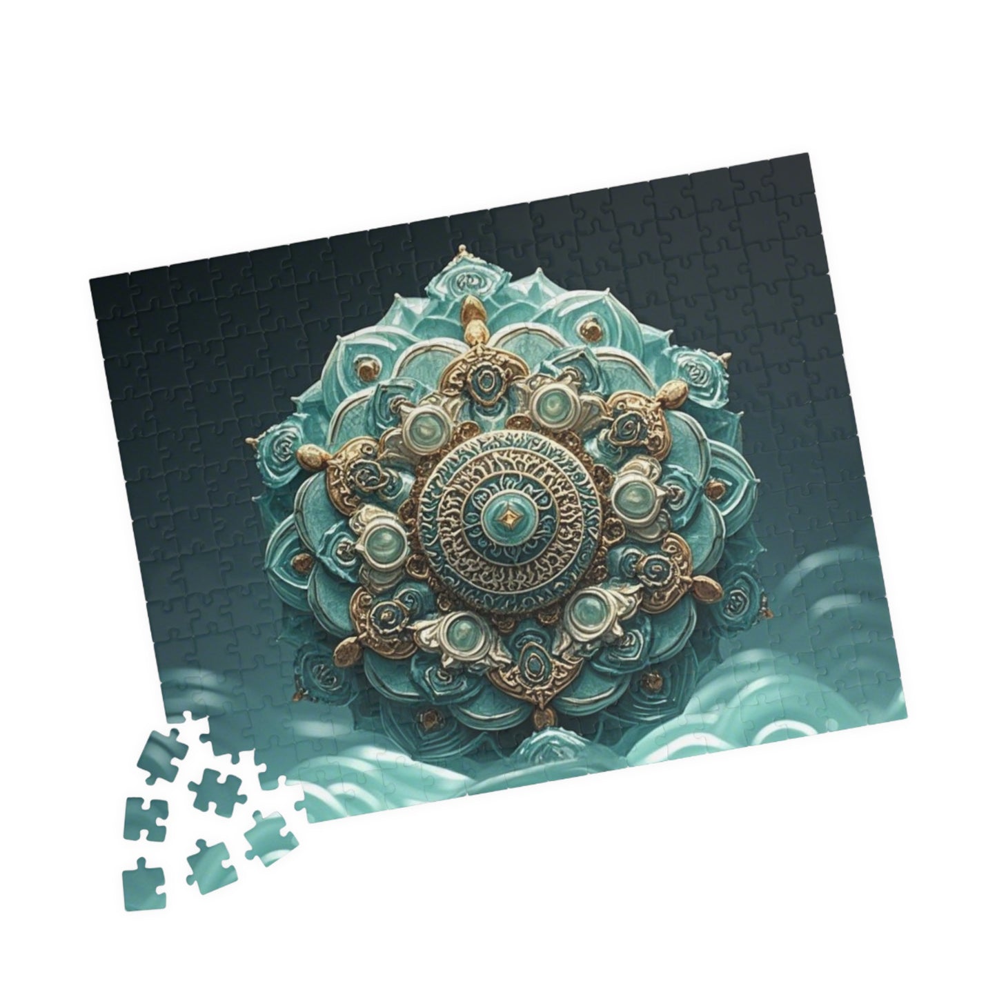 Intricate Mandala Puzzle - Unique 110, 252, 520, 1014-piece Jigsaw for Mindful Relaxation, Gift for Puzzle Lovers, Home Decor, Meditation