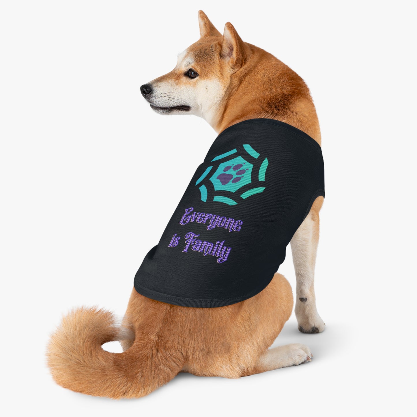 Cute Pet Tank Top - Everyone is Family Design | Dog Shirt, Cat Apparel, Pet Gift, Family Pet Look, Summer Wear