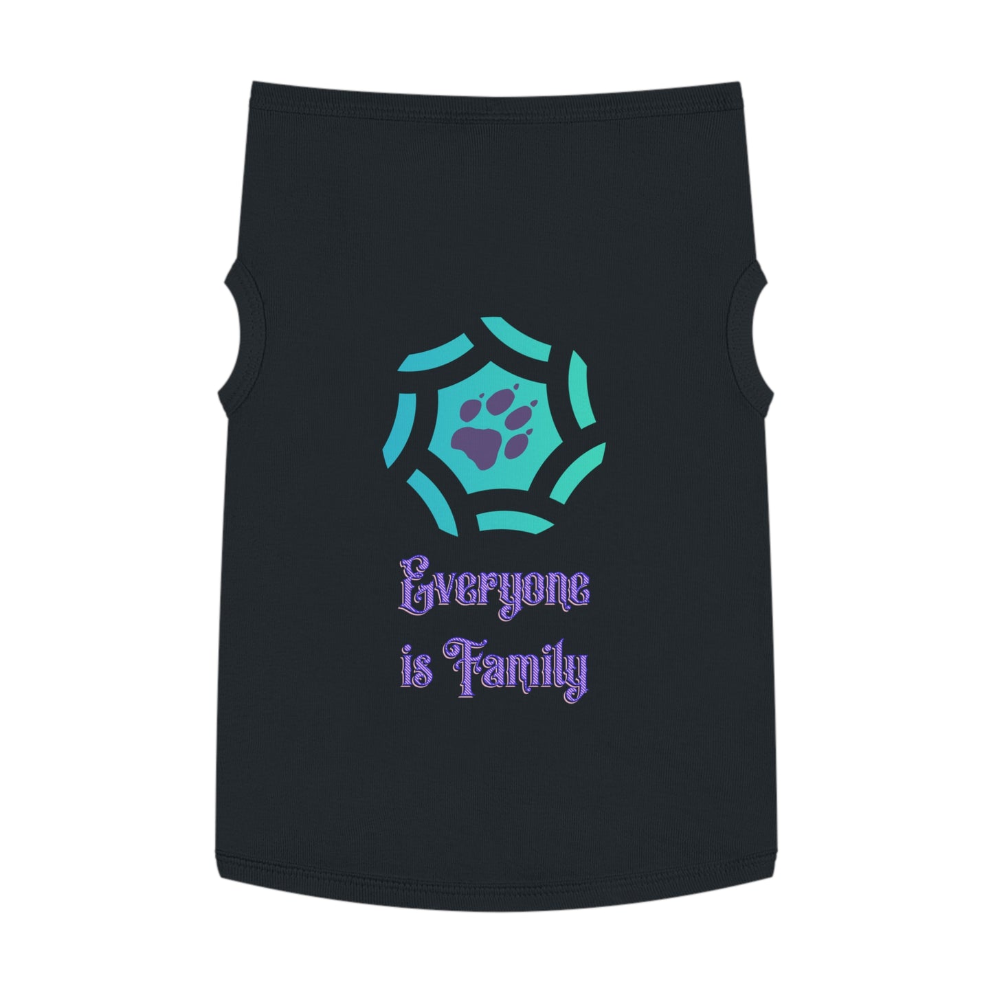 Cute Pet Tank Top - Everyone is Family Design | Dog Shirt, Cat Apparel, Pet Gift, Family Pet Look, Summer Wear