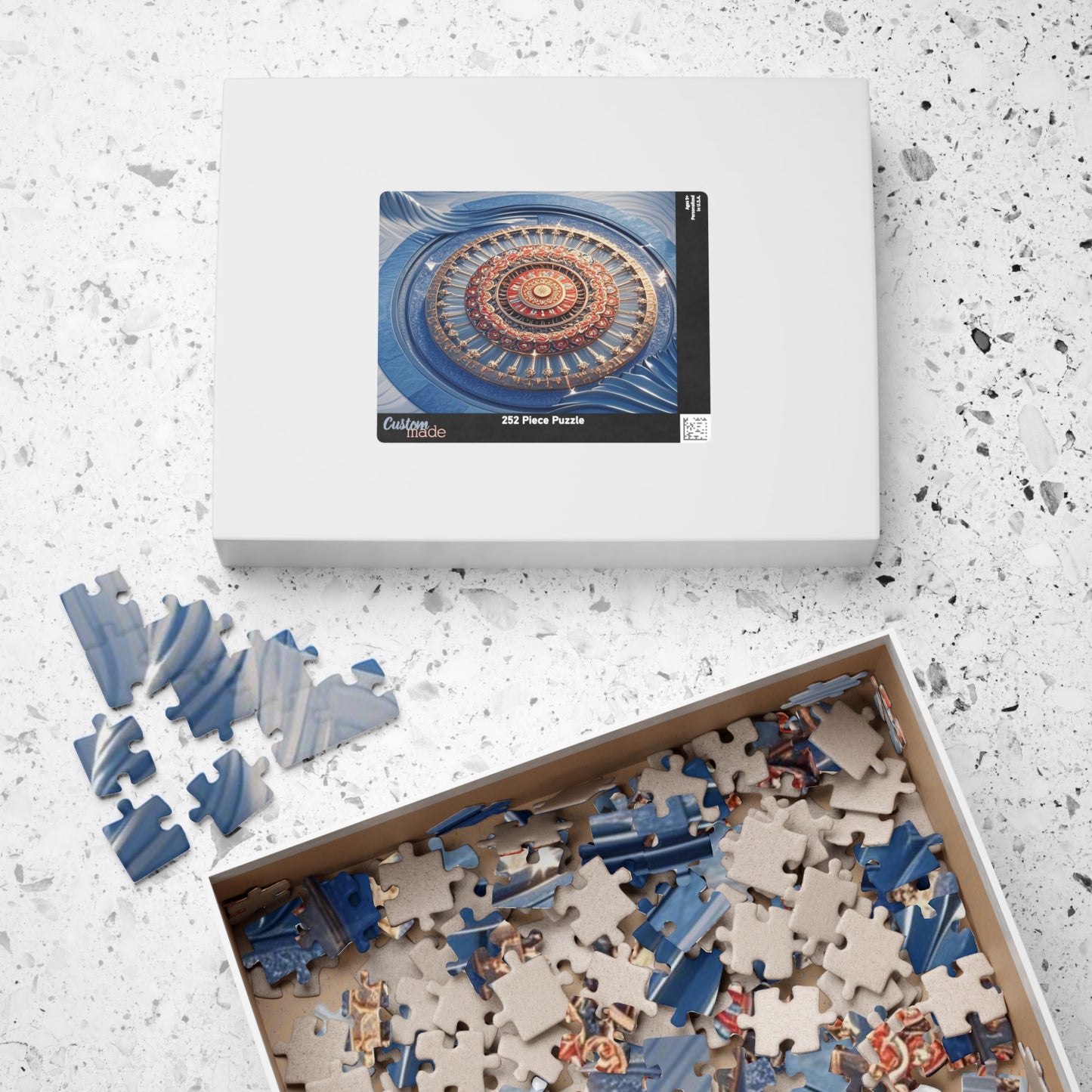 Intricate Mandala Puzzle - Mindful Fun, Home Decor, Gift for Puzzle Lovers, Family Activity, Meditation Aid