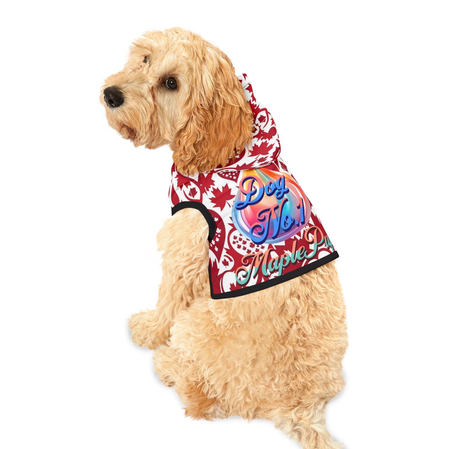 Maple Leaf Pet Hoodie - Cozy Canine Wear, Dog Hoodie, Canada Day Outfit, Seasonal Pet Apparel, Maple Pup Style, Cute Dog Fashion