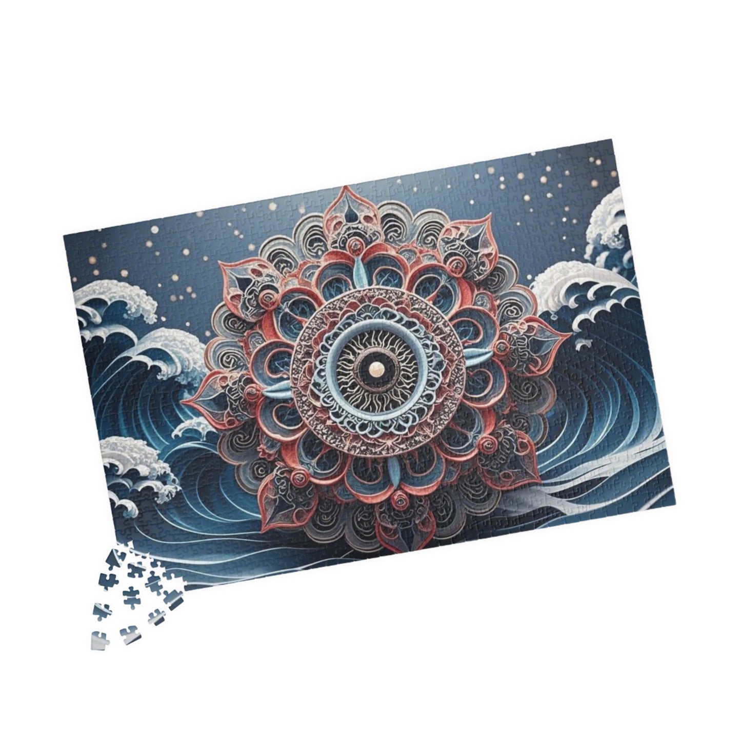 Intricate Mandala Puzzle, Meditation Art Puzzle, Relaxing Activity, Mindfulness Gift, Family Game Night, Home Decor Puzzle