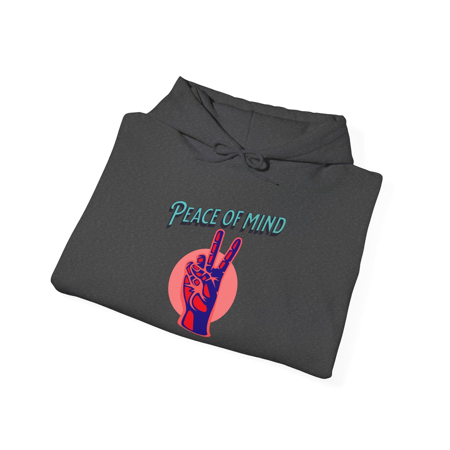 Peace of Mind Unisex Hooded Sweatshirt, Cozy Hoodie, Gift for Friends, Casual Wear, Comfortable Sweatshirt, Vibrant Design