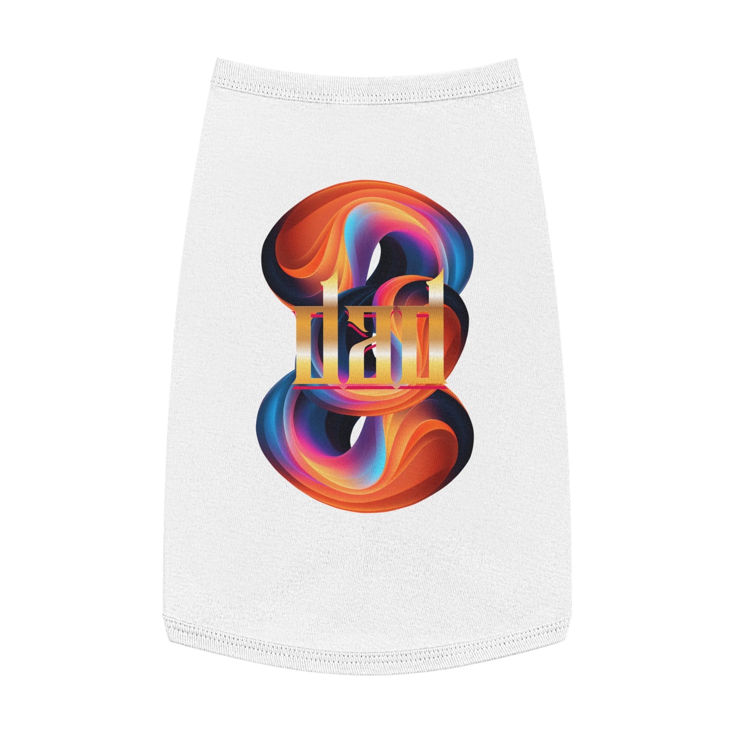 Vibrant Pet Tank Top with Colorful Design, Funny Pet Shirt, Dog Apparel, Cat Clothing, Pet Fashion, Summer Wear