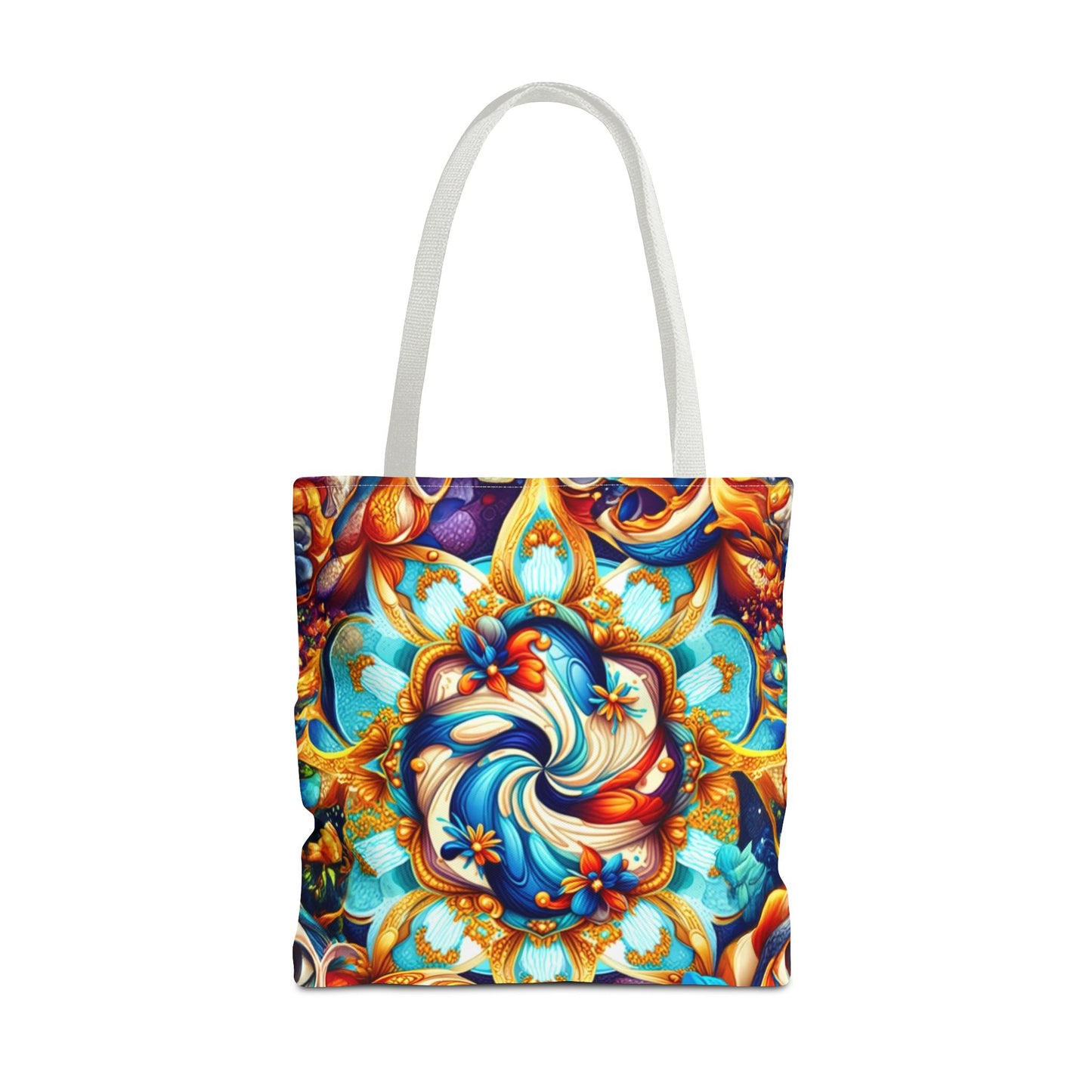 Vibrant Floral Tote Bag – Stylish Reusable Shopping Bag, Boho Beach Tote, Eco-Friendly Gift, Art-Inspired Carry-All