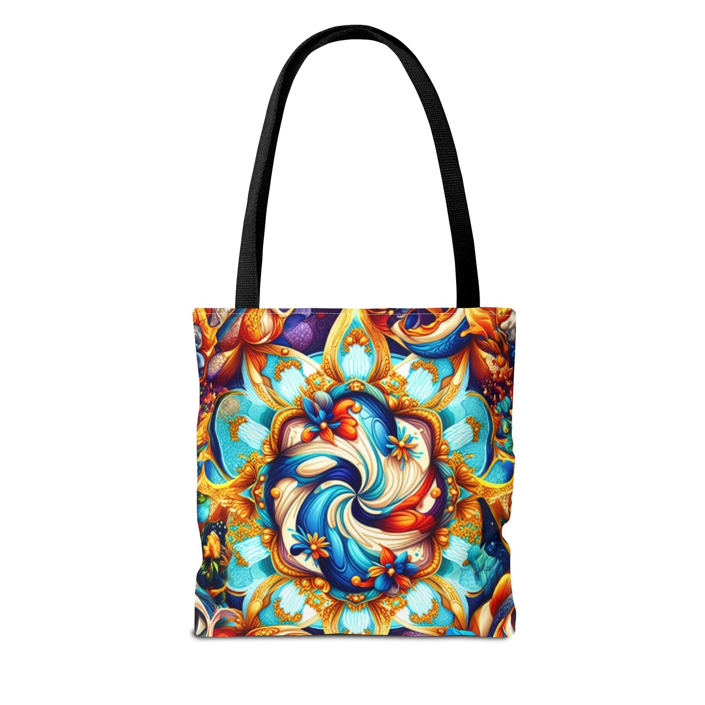 Vibrant Floral Tote Bag – Stylish Reusable Shopping Bag, Boho Beach Tote, Eco-Friendly Gift, Art-Inspired Carry-All