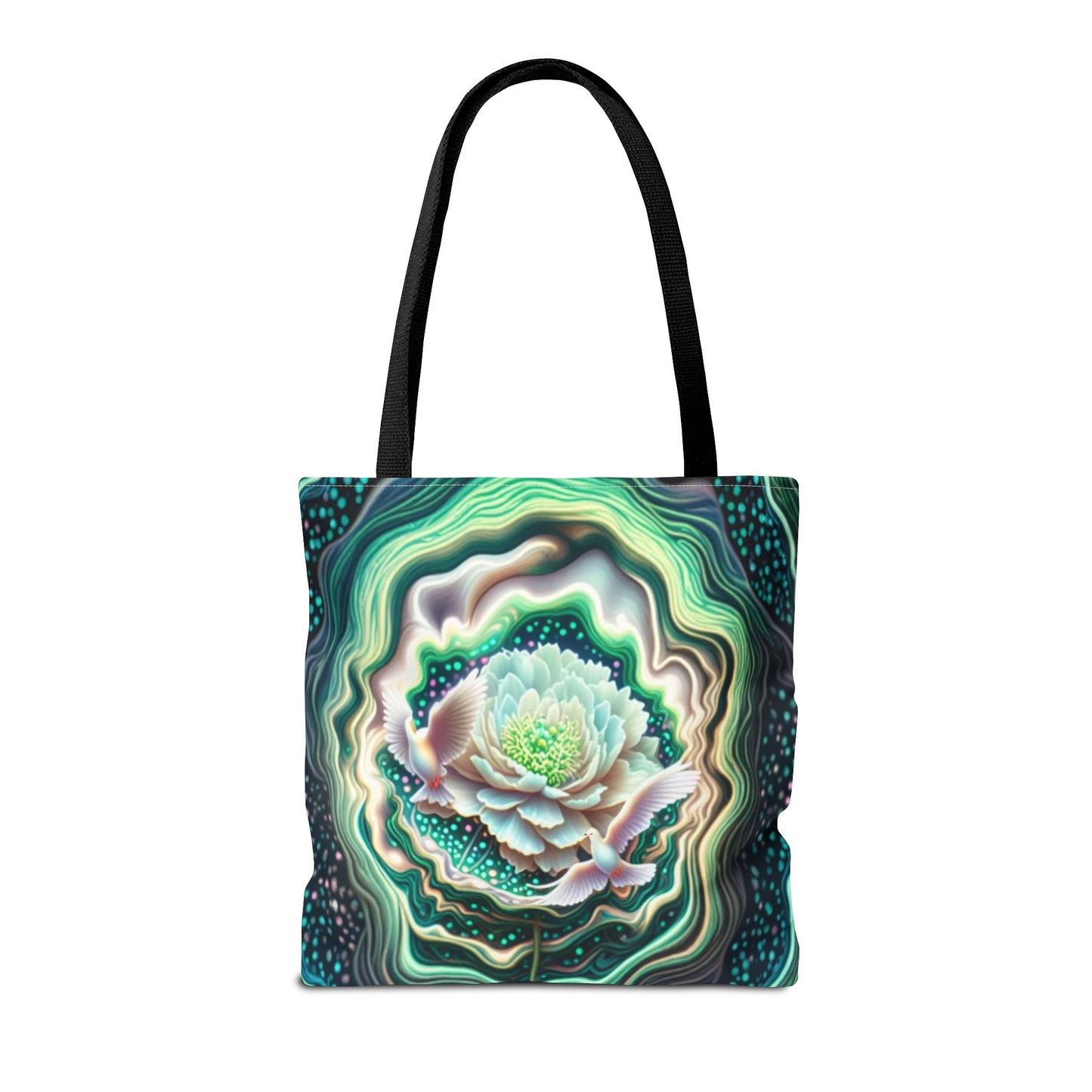 Floral Pattern Tote Bag, Eco-Friendly Shopping Bag, Art Tote, Gift for Mom, Beach Bag, Boho Flower Bag