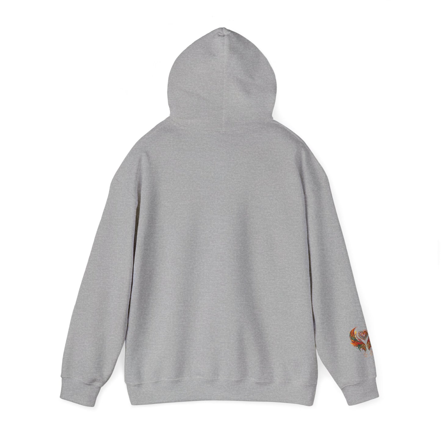 Colorful Heart Design Hooded Sweatshirt, Cozy Sweatshirt, Unisex Pullover, Gift for Him, Gift for Her, Casual Wear, Layering Essentials