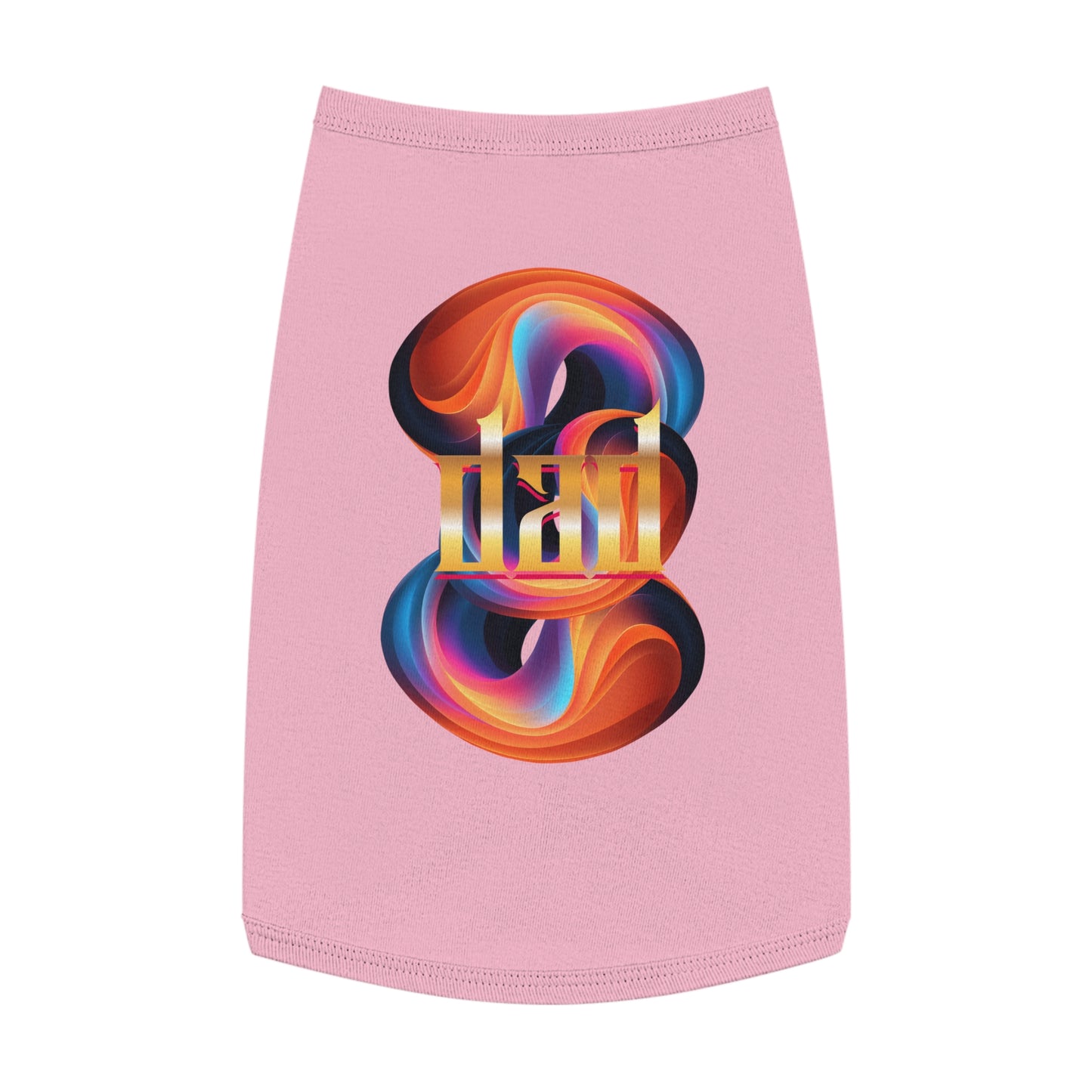 Vibrant Pet Tank Top with Colorful Design, Funny Pet Shirt, Dog Apparel, Cat Clothing, Pet Fashion, Summer Wear
