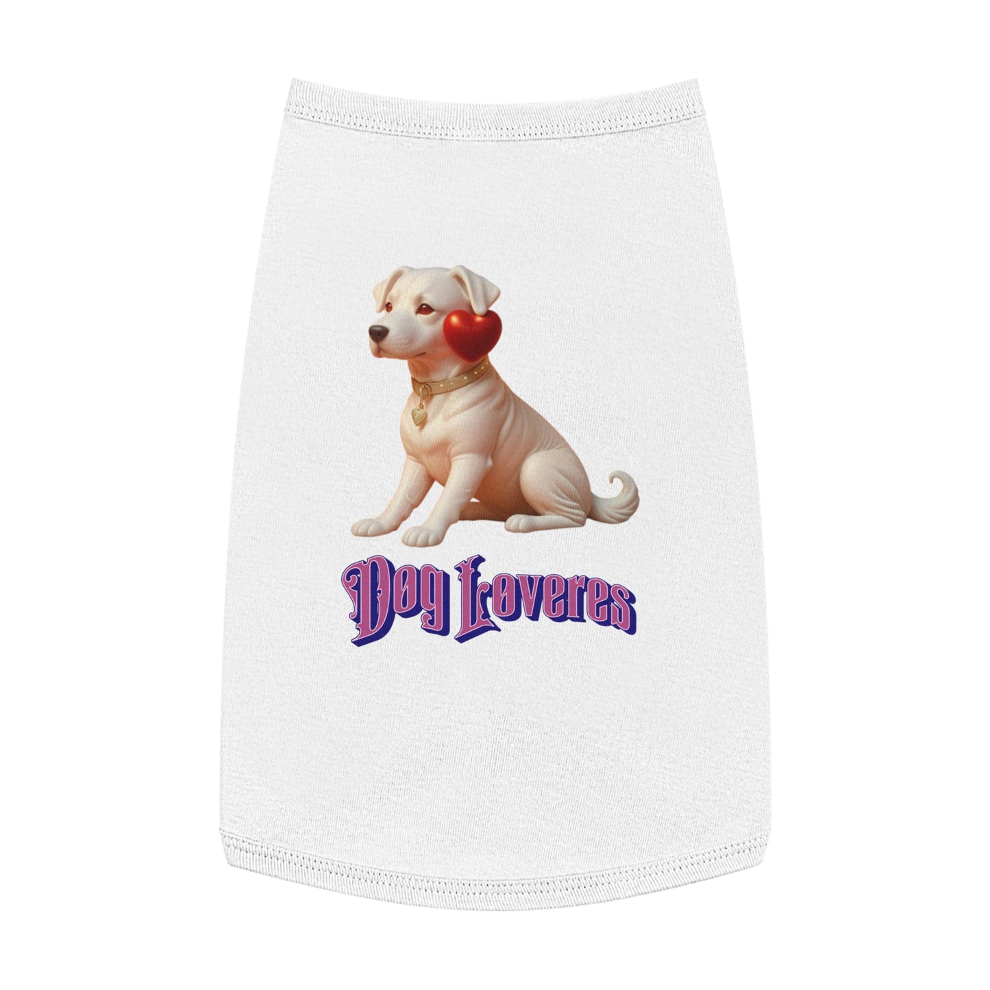 Cute Pet Tank Top for Dog Lovers, Dog Apparel, Valentine's Day Gift, Puppy Fashion, Pet Outfit, Dog Tank