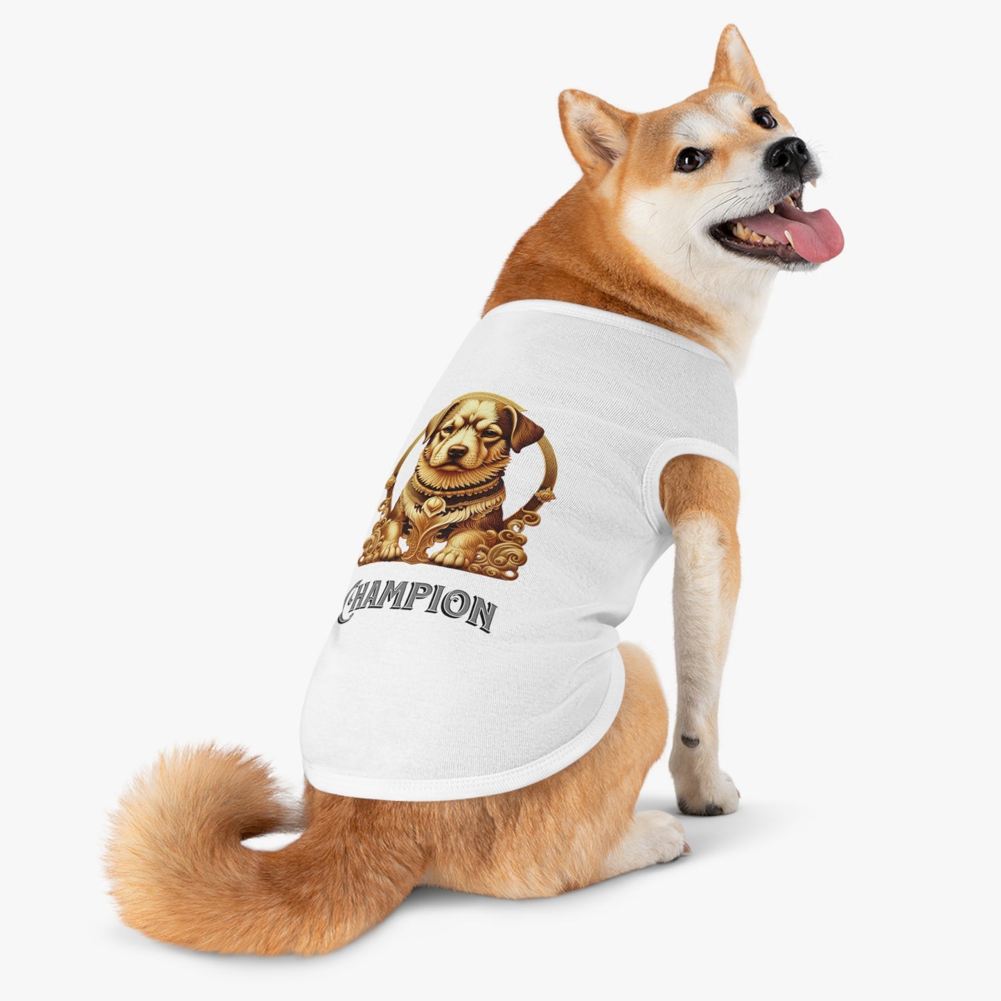 Champion Pet Tank Top for Dogs, Stylish Dog Apparel, Pet Summer Wear, Dog Costume, Gift for Dog Lovers