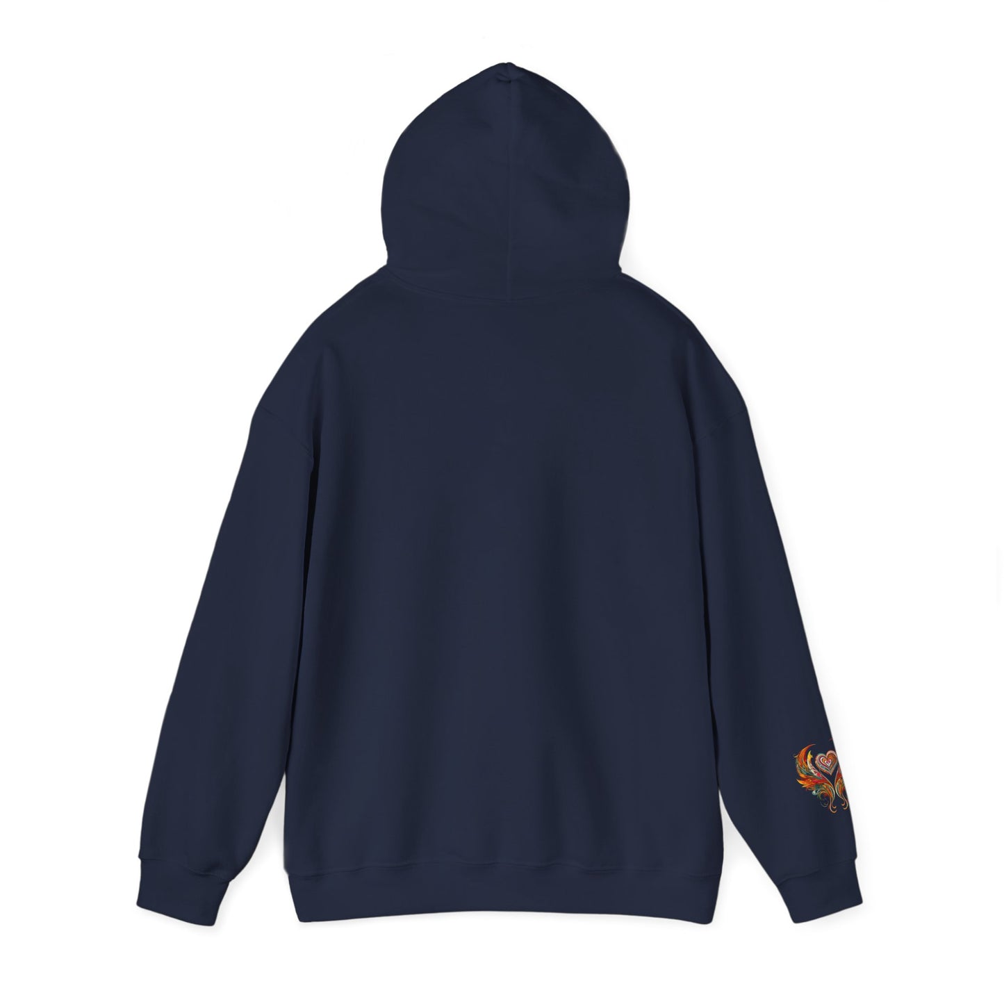 Colorful Heart Design Hooded Sweatshirt, Cozy Sweatshirt, Unisex Pullover, Gift for Him, Gift for Her, Casual Wear, Layering Essentials