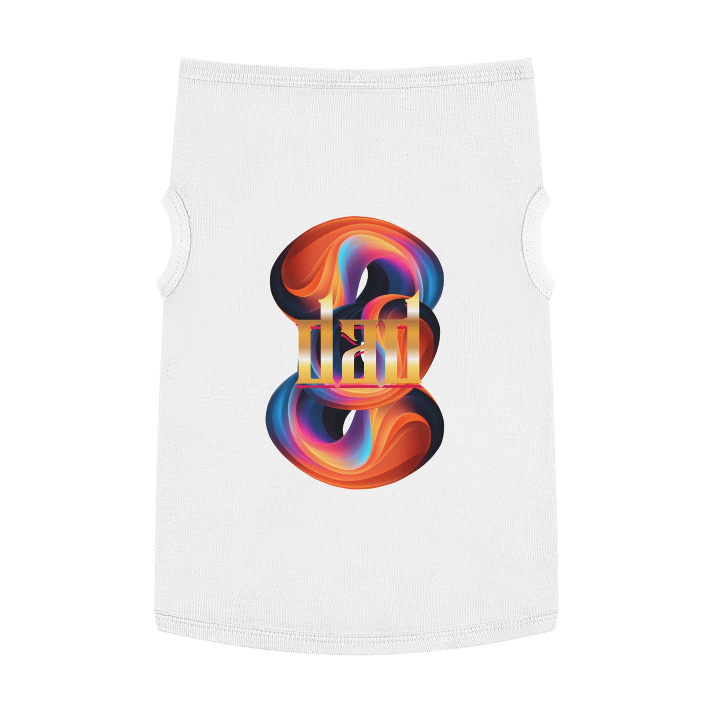 Vibrant Pet Tank Top with Colorful Design, Funny Pet Shirt, Dog Apparel, Cat Clothing, Pet Fashion, Summer Wear