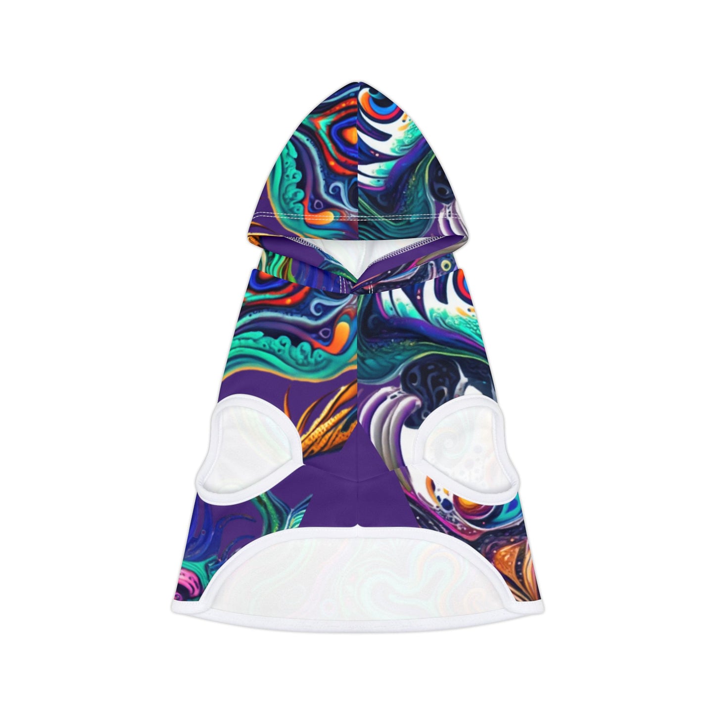 Vibrant Pet Hoodie - Stylish Dog Outfit, Colorful Hooded Jacket for Dogs, Pet Apparel for Fall, Unique Pet Clothing Gift, Cozy Pet Wear