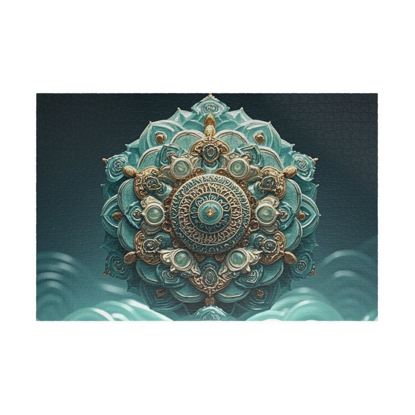 Intricate Mandala Puzzle - Unique 110, 252, 520, 1014-piece Jigsaw for Mindful Relaxation, Gift for Puzzle Lovers, Home Decor, Meditation