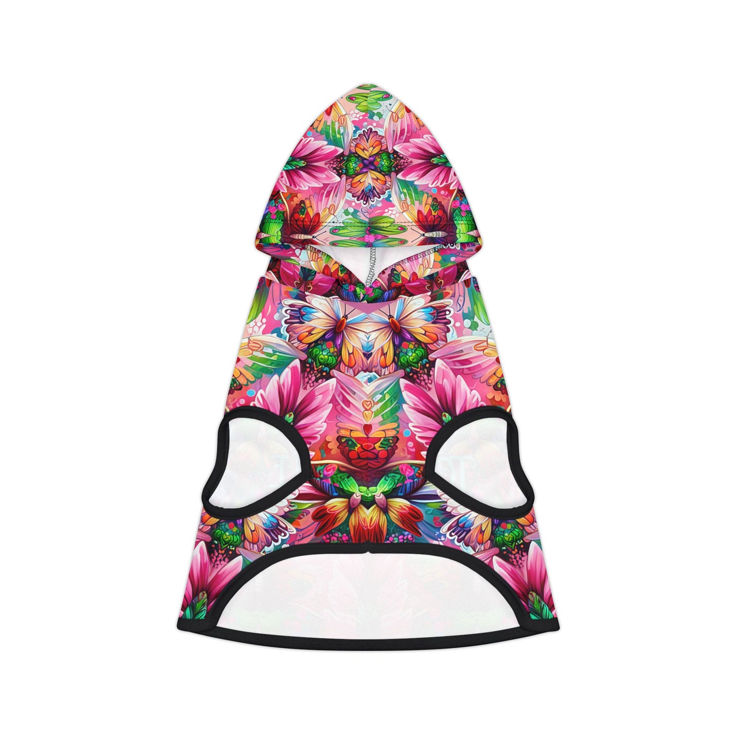 Vibrant Floral Pet Hoodie - Too Cute to Handle, Dog Apparel, Stylish Pet Clothing, Warm Hoodie for Pets, Unique Dog Gifts