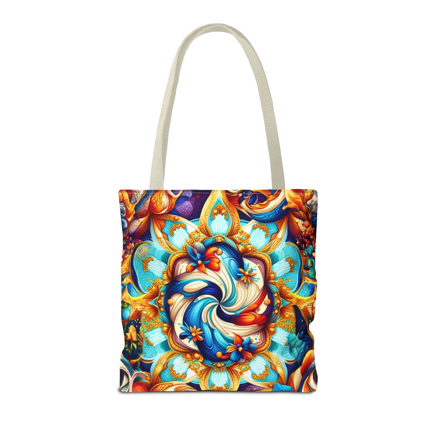 Vibrant Floral Tote Bag – Stylish Reusable Shopping Bag, Boho Beach Tote, Eco-Friendly Gift, Art-Inspired Carry-All