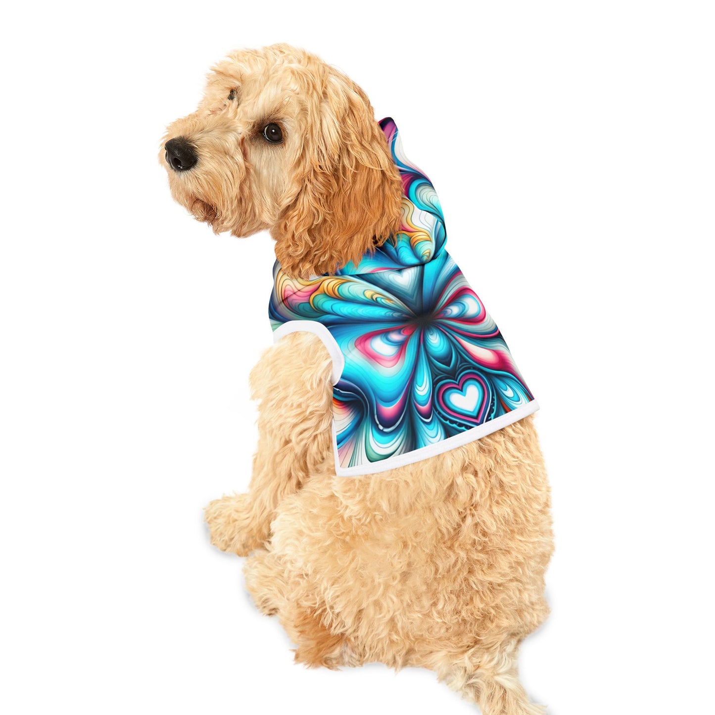 Vibrant Pet Hoodie Dogs and Cats, Cozy Furry Fashion, Perfect Gift for Pet Lovers, Unique Design for Holidays
