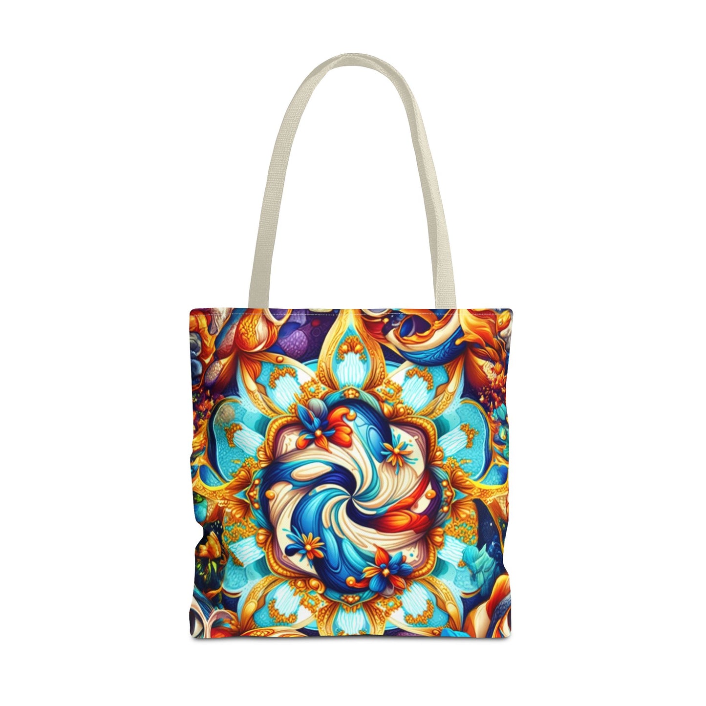 Vibrant Floral Tote Bag – Stylish Reusable Shopping Bag, Boho Beach Tote, Eco-Friendly Gift, Art-Inspired Carry-All
