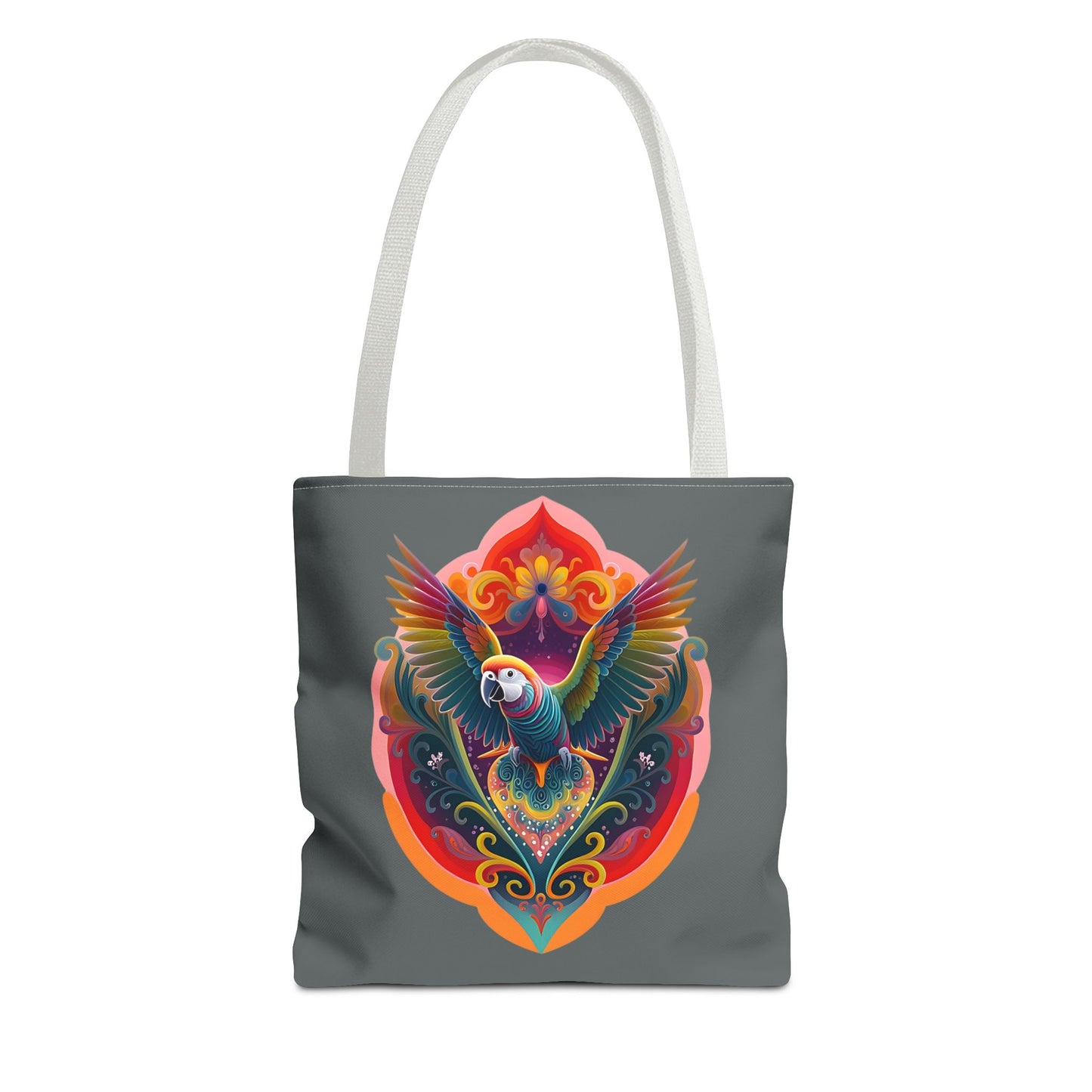 Colorful Parrot Tote Bag | Eco-Friendly Shopping Bag, Beach Tote, Art Print Bag, Gift for Bird Lovers, Fun Everyday Use