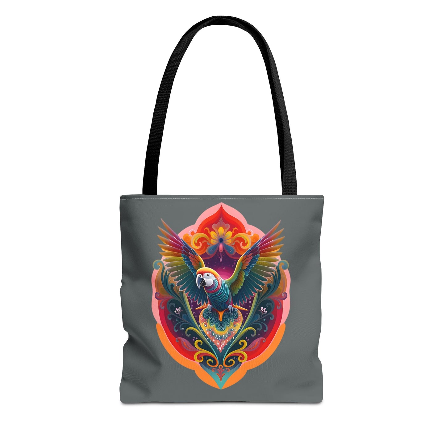 Colorful Parrot Tote Bag | Eco-Friendly Shopping Bag, Beach Tote, Art Print Bag, Gift for Bird Lovers, Fun Everyday Use