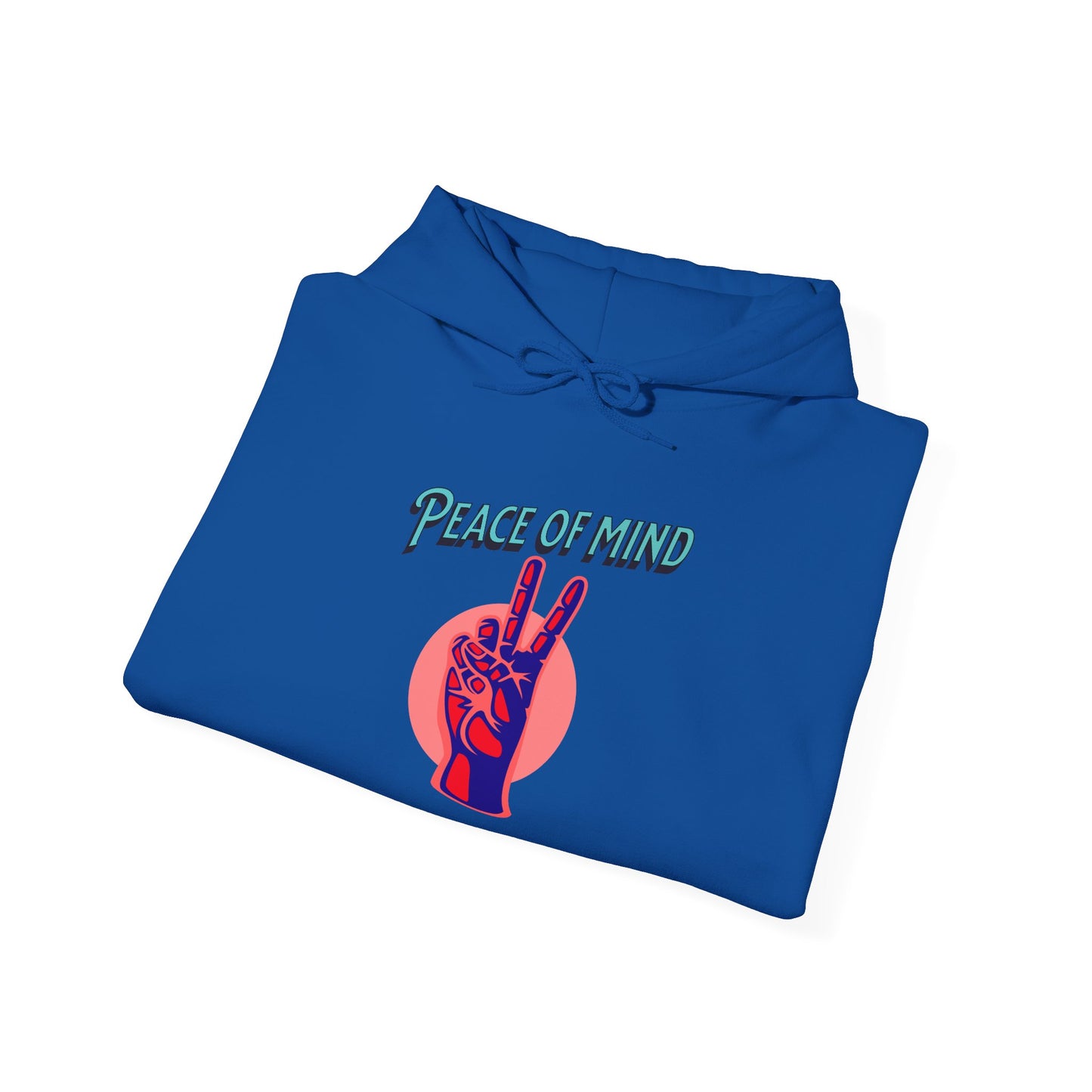 Peace of Mind Unisex Hooded Sweatshirt, Cozy Hoodie, Gift for Friends, Casual Wear, Comfortable Sweatshirt, Vibrant Design