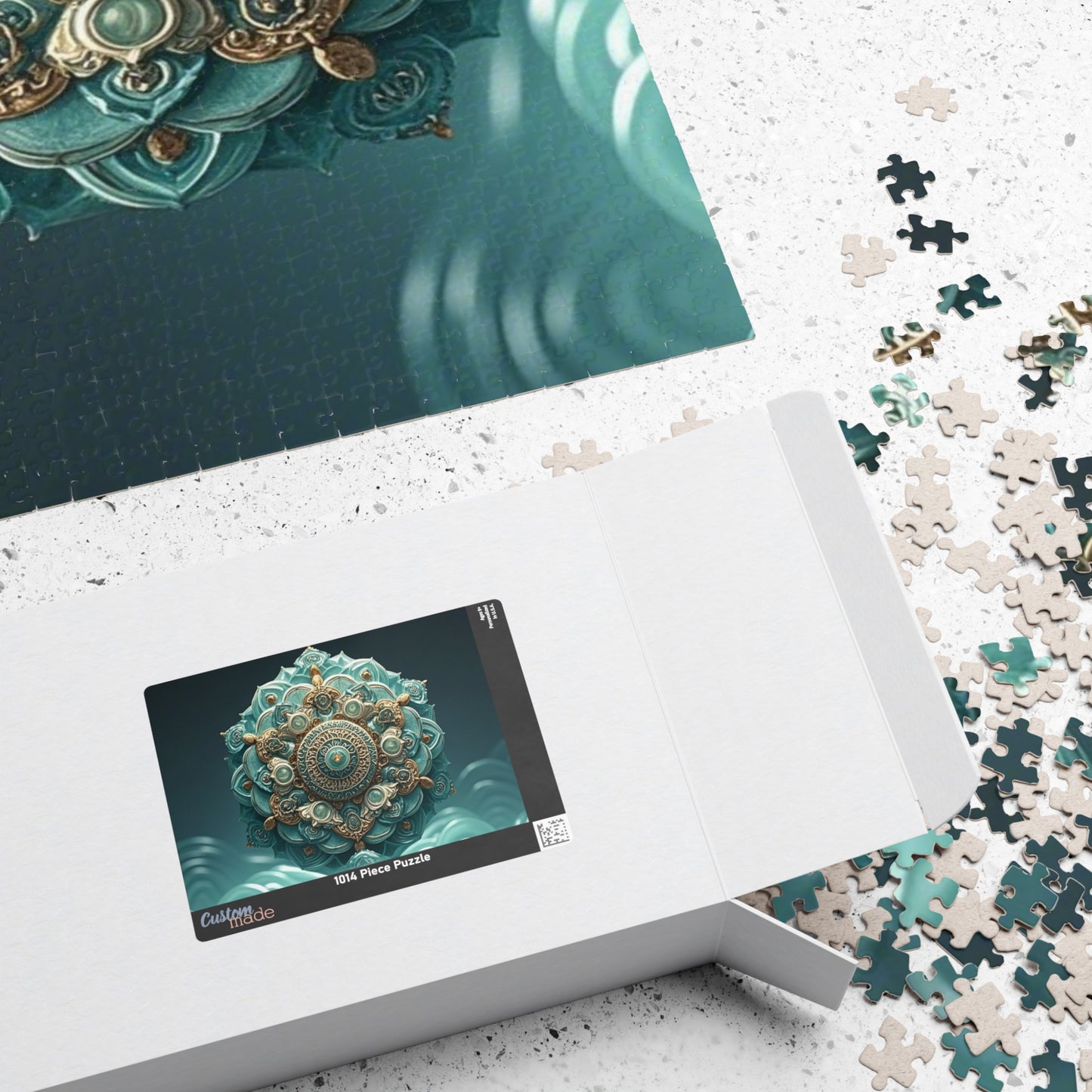 Intricate Mandala Puzzle - Unique 110, 252, 520, 1014-piece Jigsaw for Mindful Relaxation, Gift for Puzzle Lovers, Home Decor, Meditation