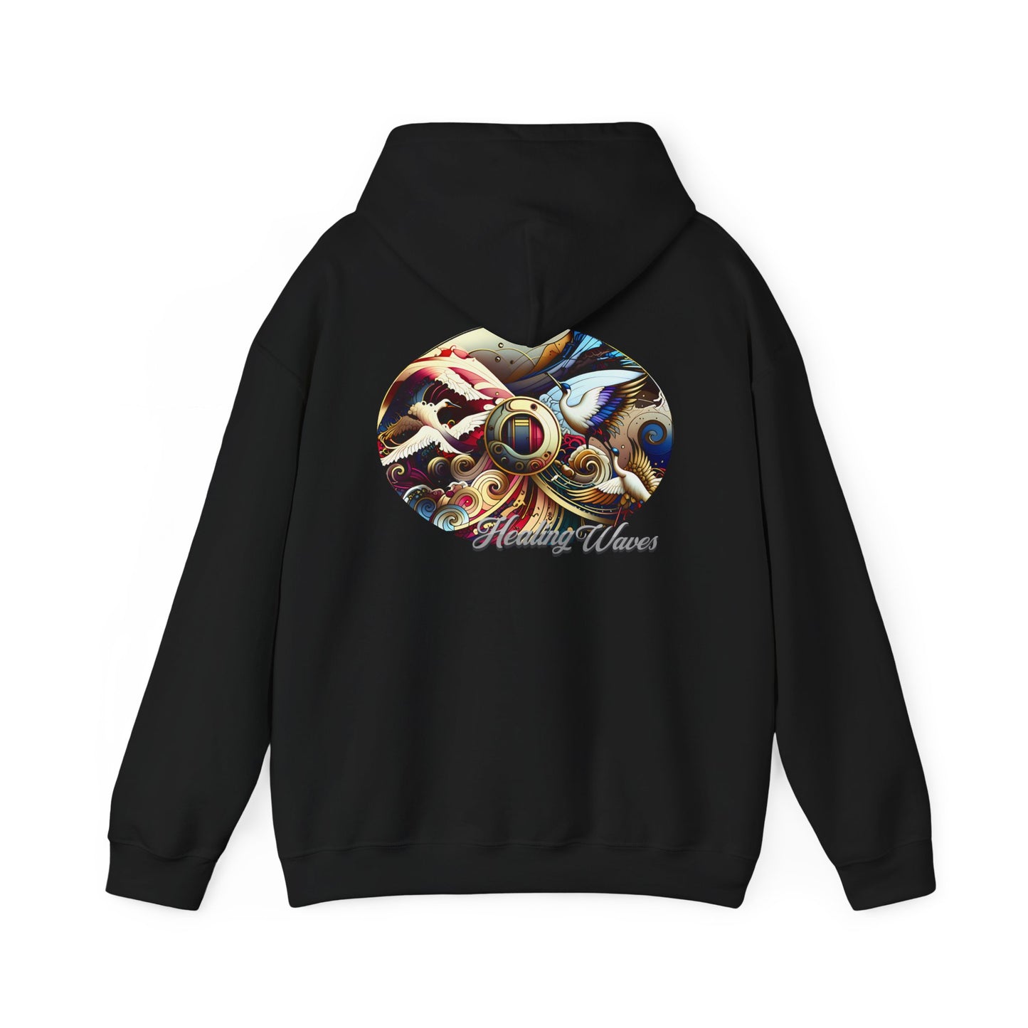 Artistic Unisex Heavy Blend Hoodie - Cozy Graphic Sweatshirt, Ideal for Casual Outfits, Unique Gifts, Streetwear Style, Comfortable Layering