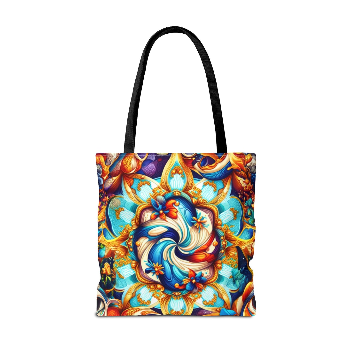 Vibrant Floral Tote Bag – Stylish Reusable Shopping Bag, Boho Beach Tote, Eco-Friendly Gift, Art-Inspired Carry-All