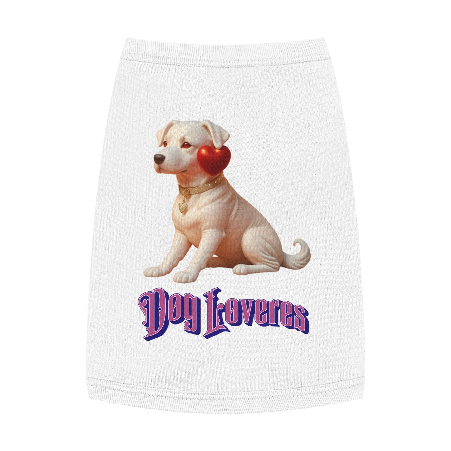 Cute Pet Tank Top for Dog Lovers, Dog Apparel, Valentine's Day Gift, Puppy Fashion, Pet Outfit, Dog Tank