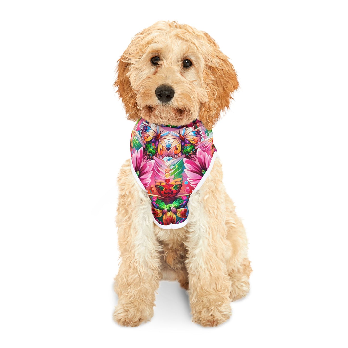 Vibrant Floral Pet Hoodie - Too Cute to Handle, Dog Apparel, Stylish Pet Clothing, Warm Hoodie for Pets, Unique Dog Gifts