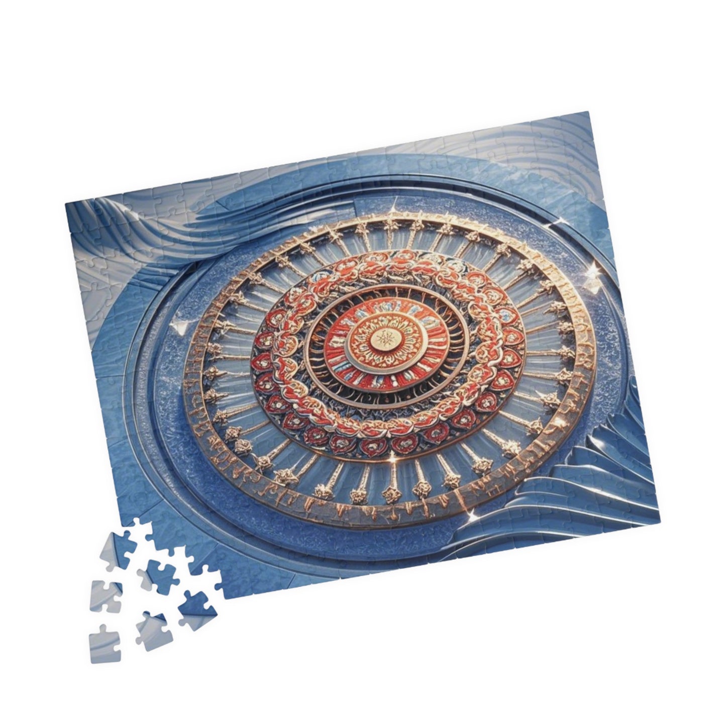 Intricate Mandala Puzzle - Mindful Fun, Home Decor, Gift for Puzzle Lovers, Family Activity, Meditation Aid
