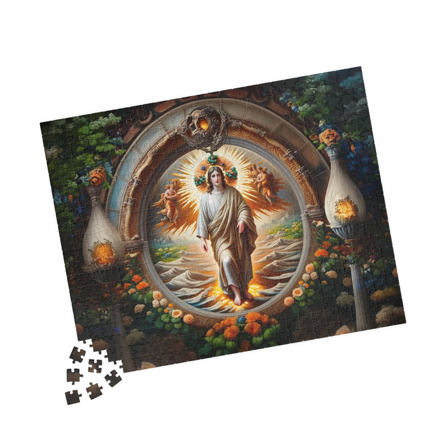 Spiritual Art Puzzle – 110, 252, 520, 1014-Pieces, Puzzle Gift, Meditation Decor, Mindfulness Activity, Unique Home Decor
