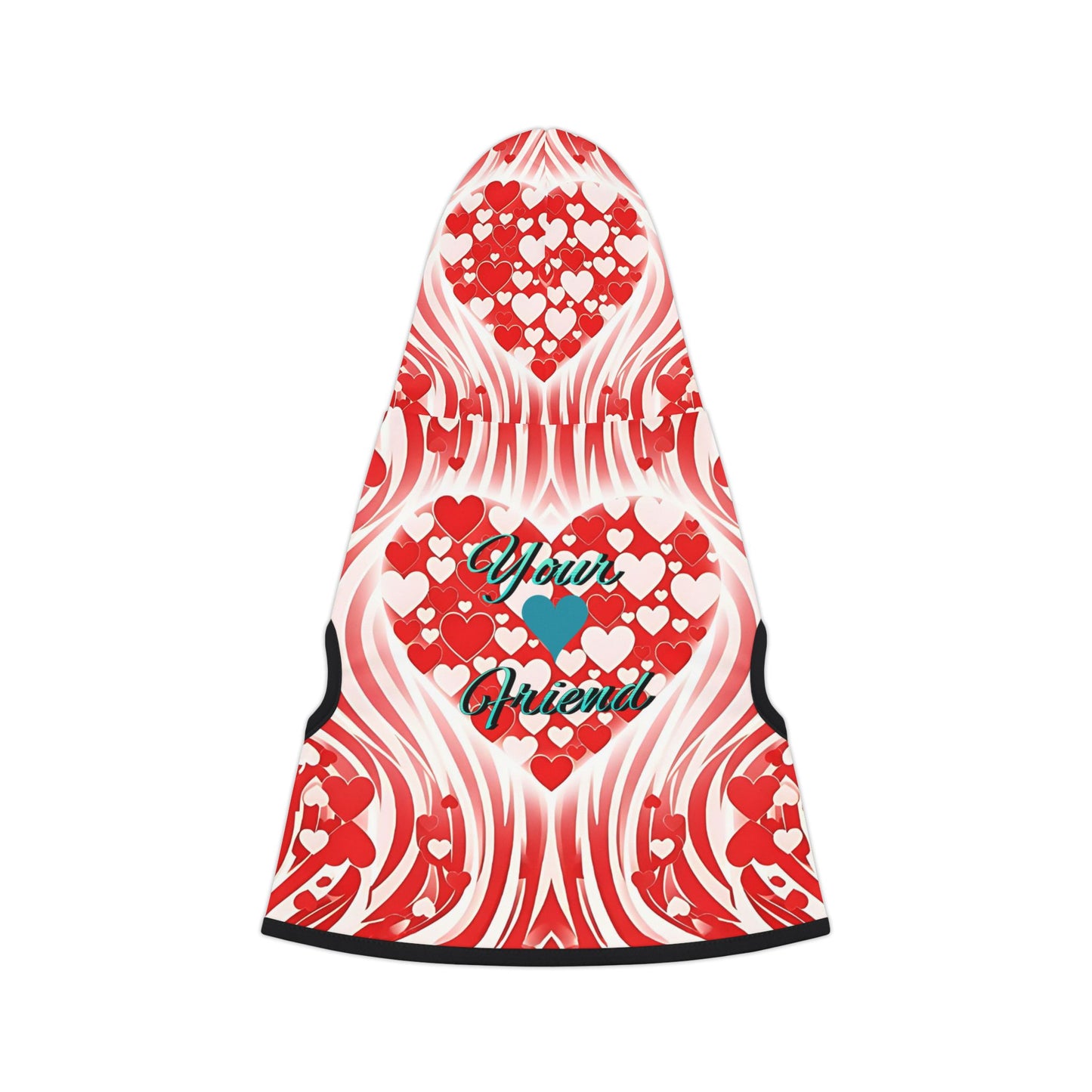 Stylish Pet Hoodie for Your Best Friend, Valentine's Gift, Cute Pet Clothing, Cozy Dog Sweater, Red Heart Design