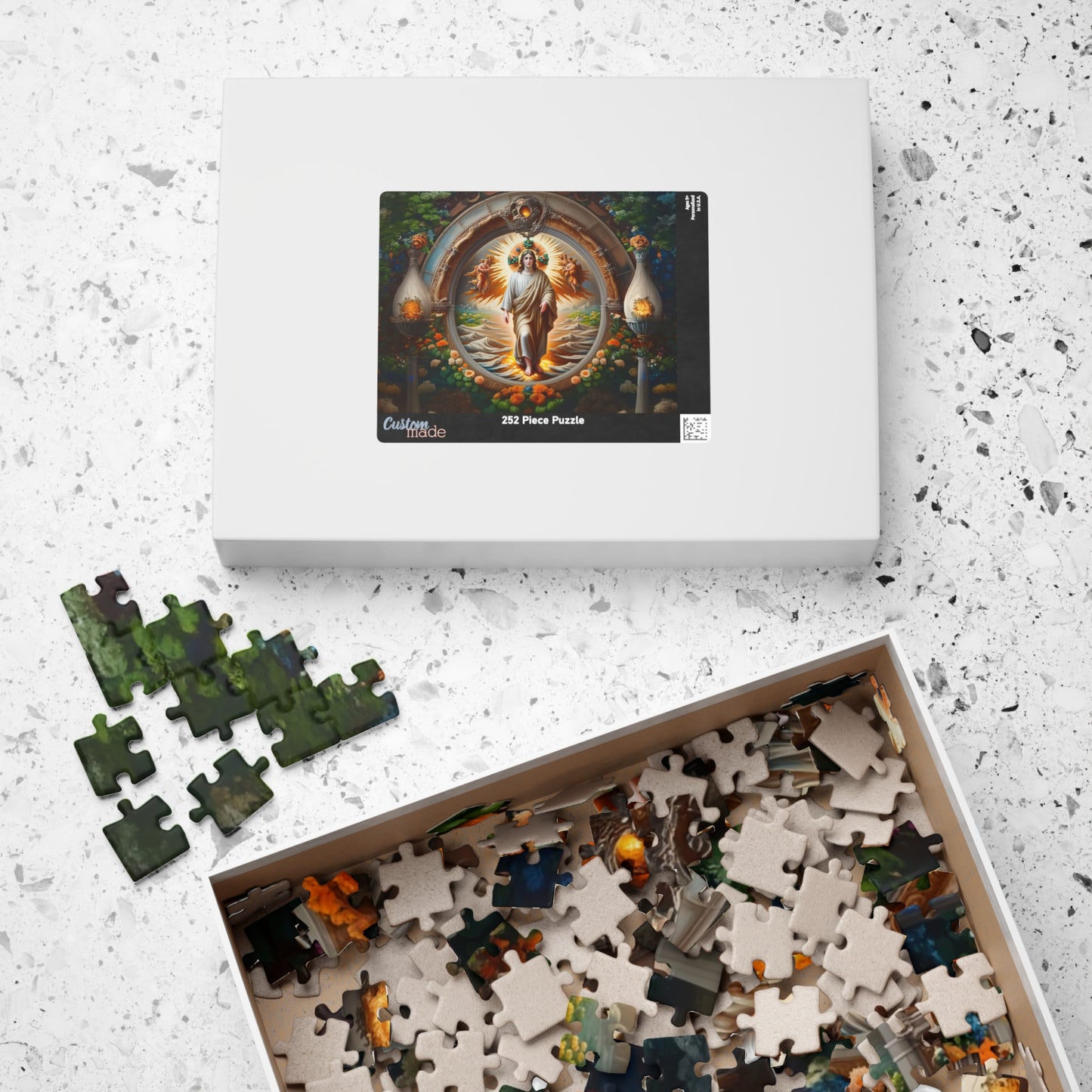 Spiritual Art Puzzle – 110, 252, 520, 1014-Pieces, Puzzle Gift, Meditation Decor, Mindfulness Activity, Unique Home Decor
