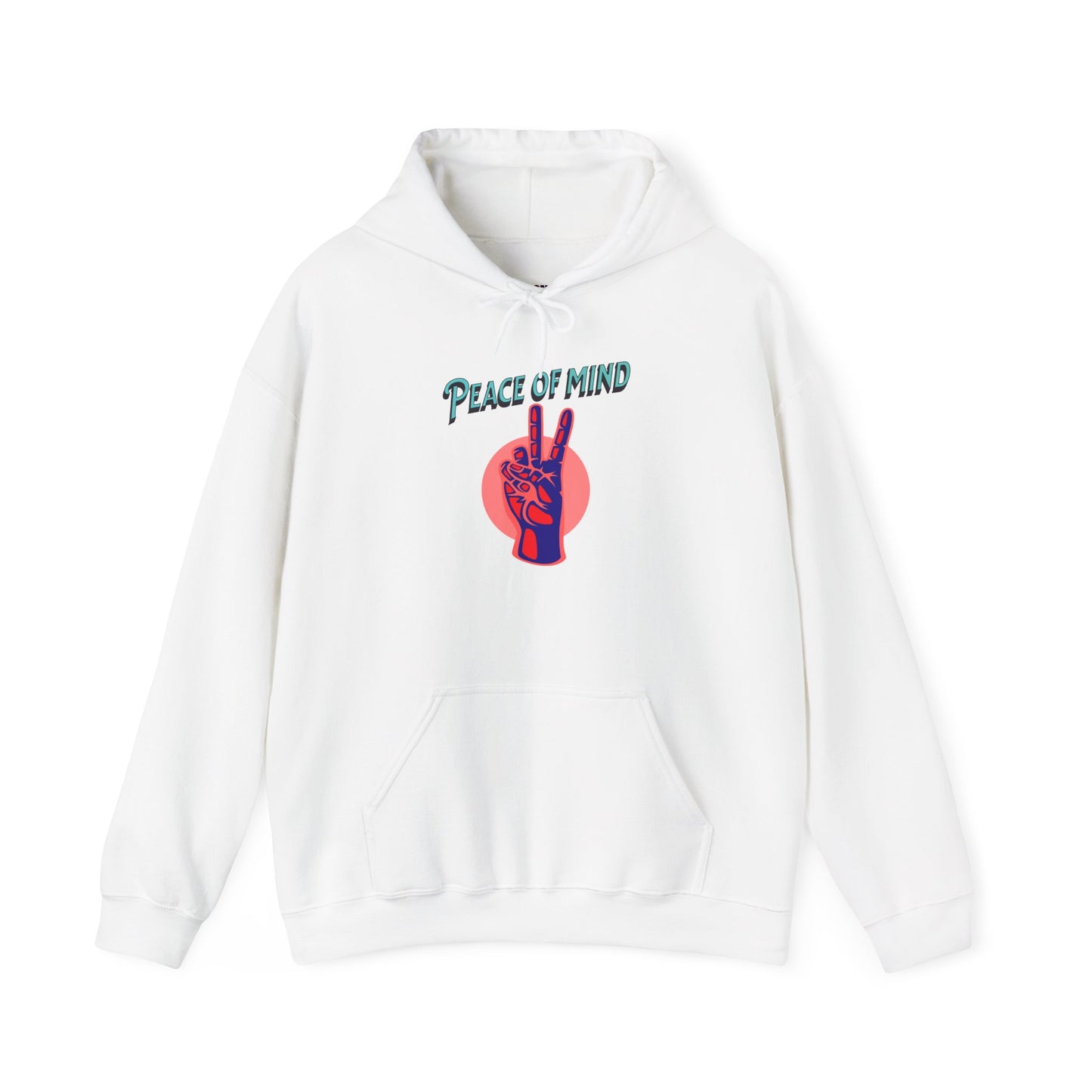 Peace of Mind Unisex Hooded Sweatshirt, Cozy Hoodie, Gift for Friends, Casual Wear, Comfortable Sweatshirt, Vibrant Design