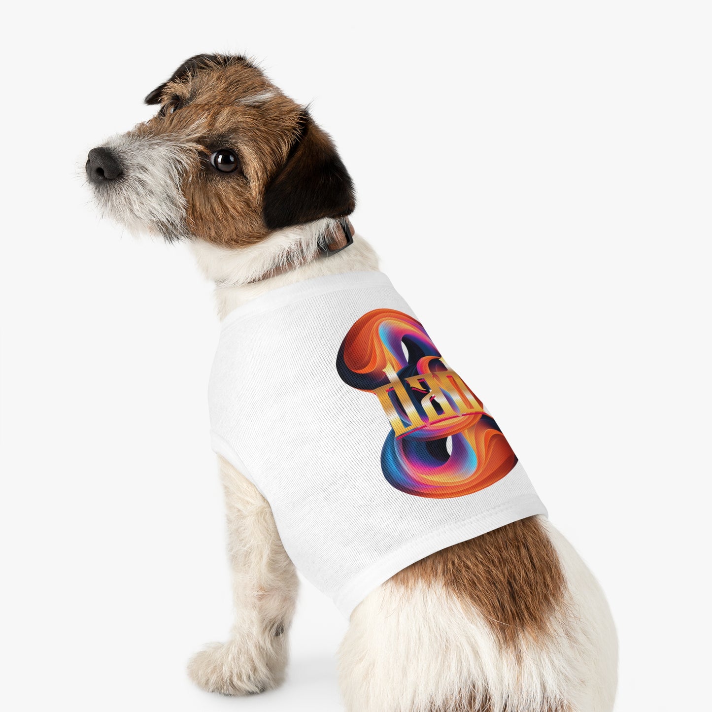 Vibrant Pet Tank Top with Colorful Design, Funny Pet Shirt, Dog Apparel, Cat Clothing, Pet Fashion, Summer Wear