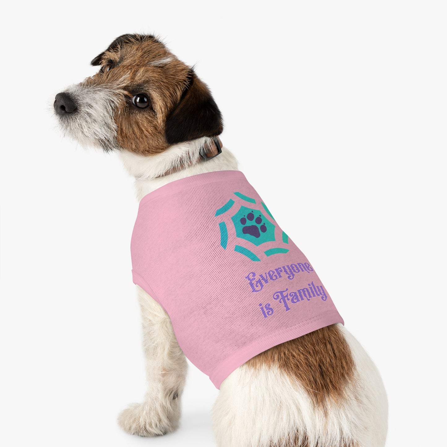 Cute Pet Tank Top - Everyone is Family Design | Dog Shirt, Cat Apparel, Pet Gift, Family Pet Look, Summer Wear