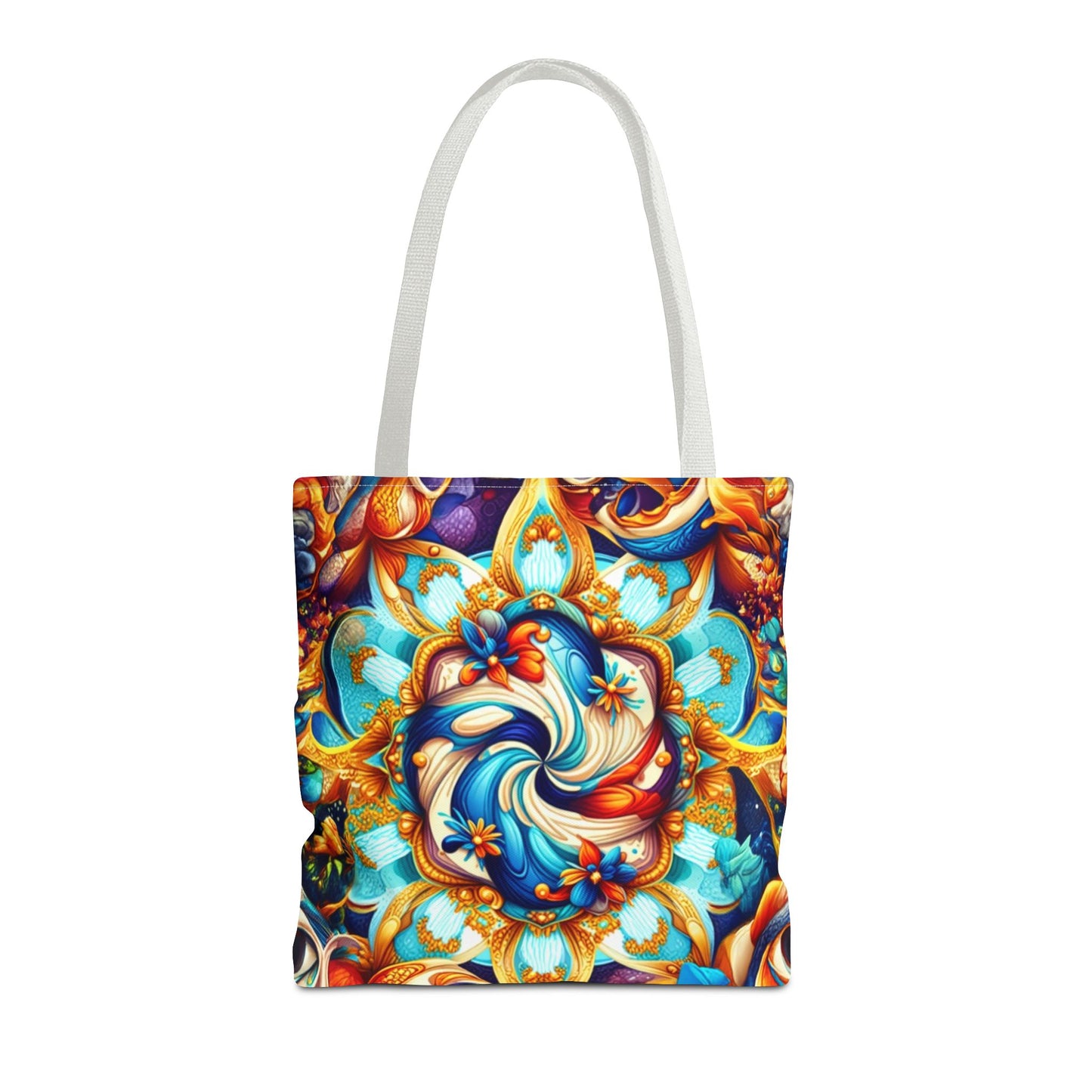 Vibrant Floral Tote Bag – Stylish Reusable Shopping Bag, Boho Beach Tote, Eco-Friendly Gift, Art-Inspired Carry-All