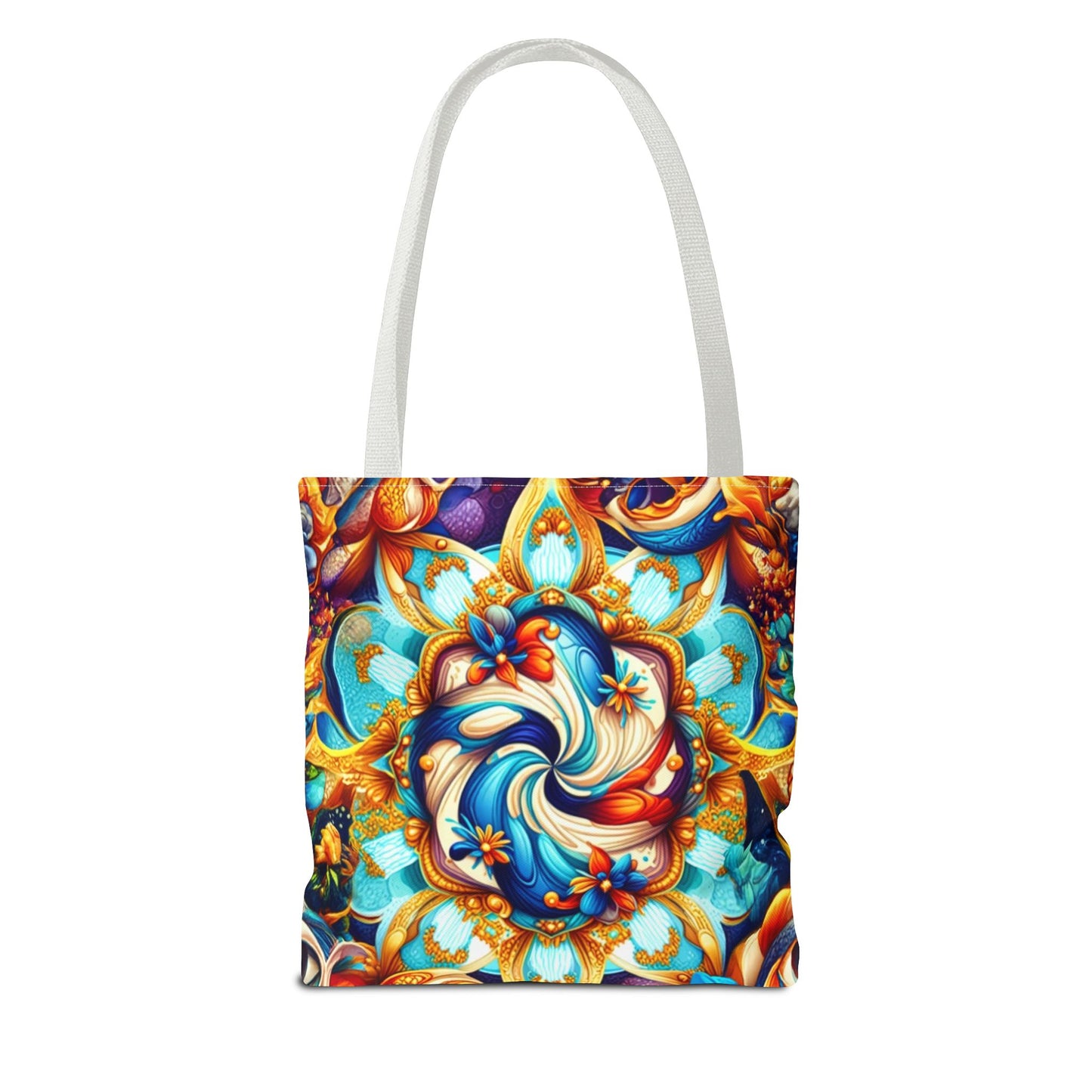 Vibrant Floral Tote Bag – Stylish Reusable Shopping Bag, Boho Beach Tote, Eco-Friendly Gift, Art-Inspired Carry-All