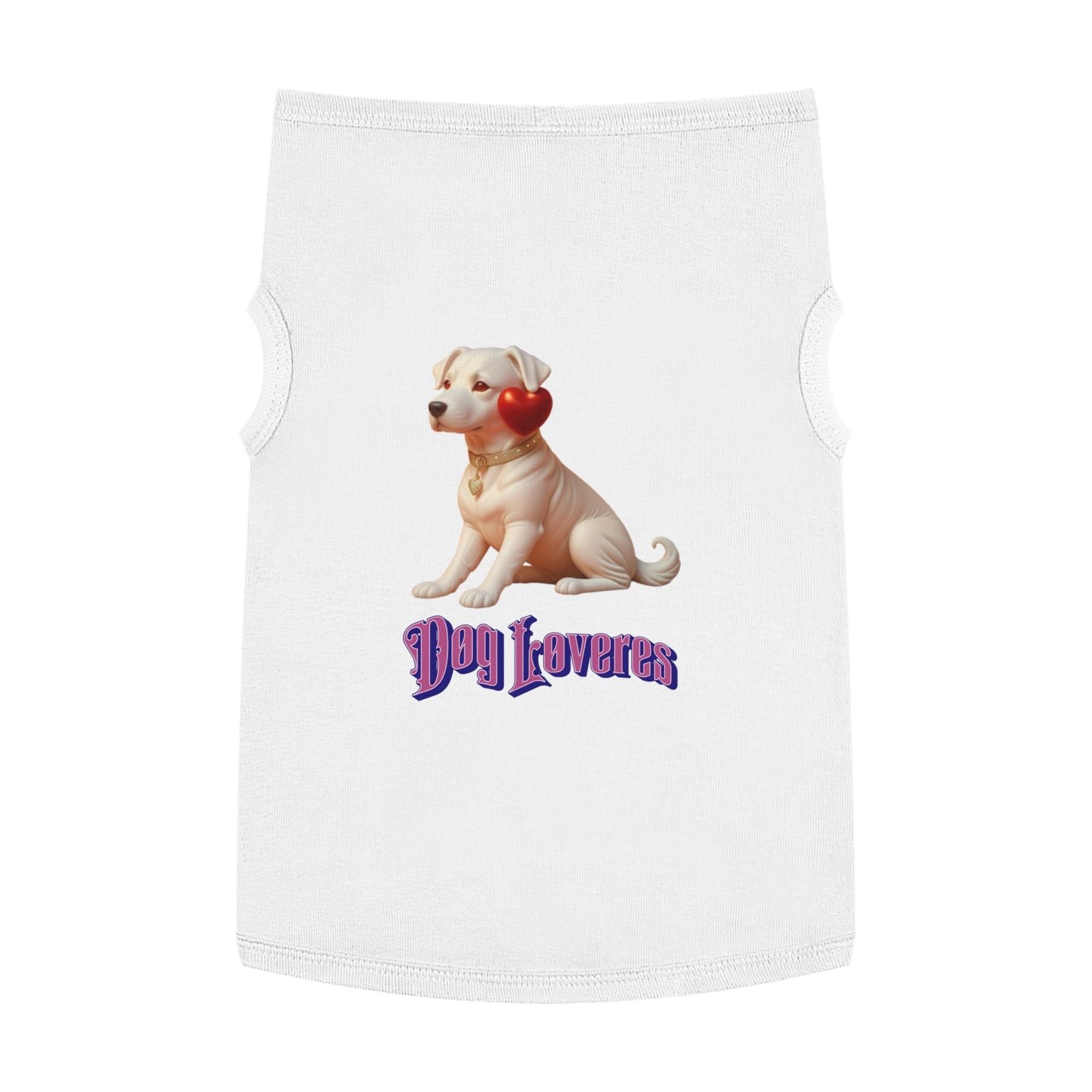 Cute Pet Tank Top for Dog Lovers, Dog Apparel, Valentine's Day Gift, Puppy Fashion, Pet Outfit, Dog Tank