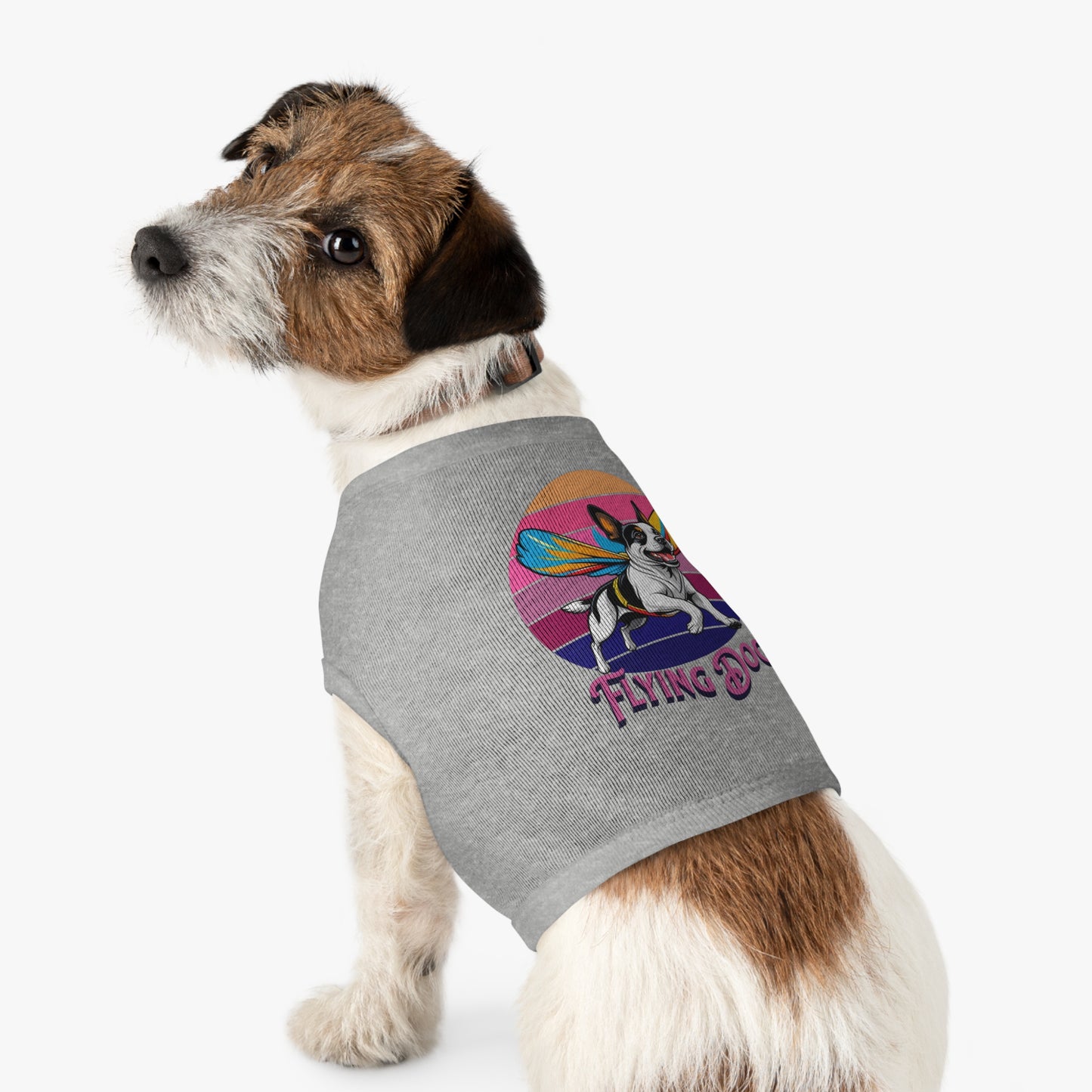Fly High Pet Tank Top Dogs, Summer Dog Apparel, Cute Dog Shirt, Pet Gift for Dog Lovers, Perfect for Dog Parties