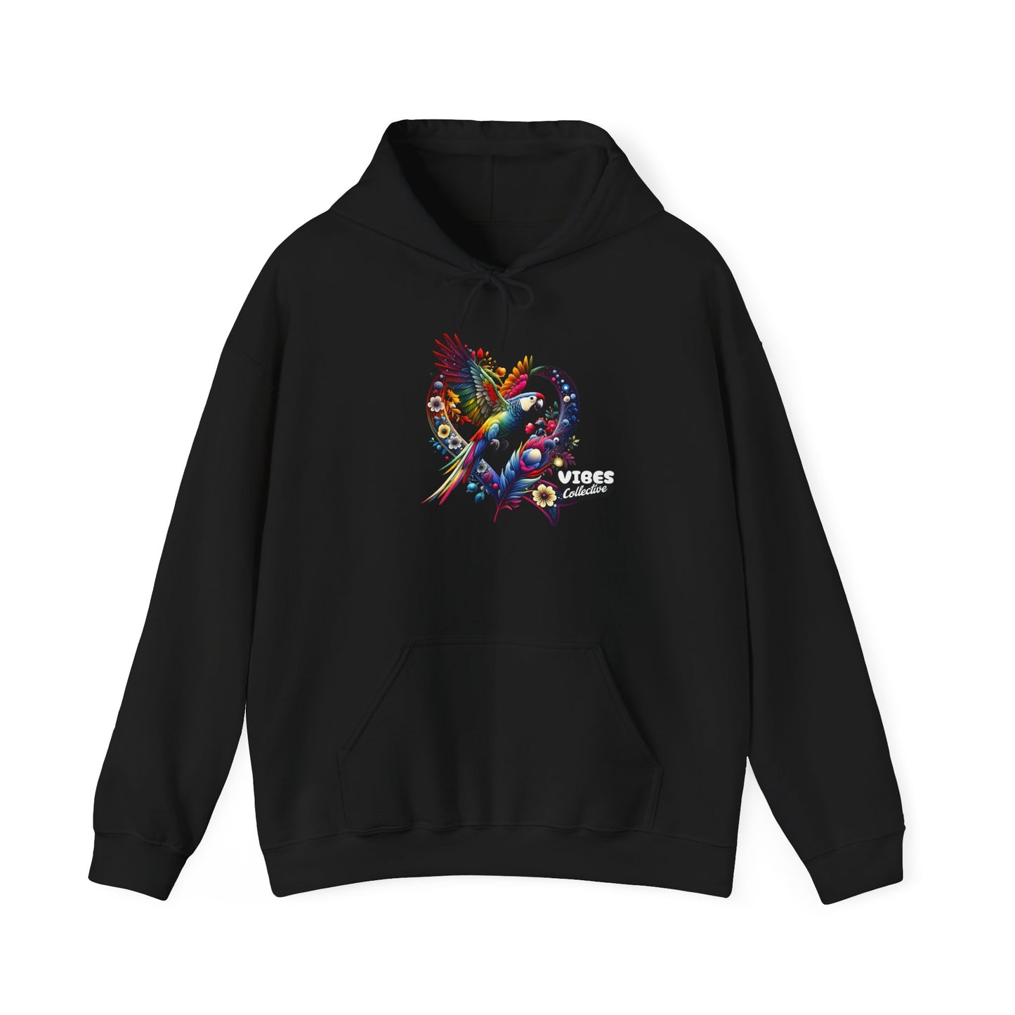 Colorful Heart Design Unisex Hoodie, Cozy Sweatshirt for Everyday Wear, Gift for Him/Her, Perfect for Valentine's Day, Casual Layering