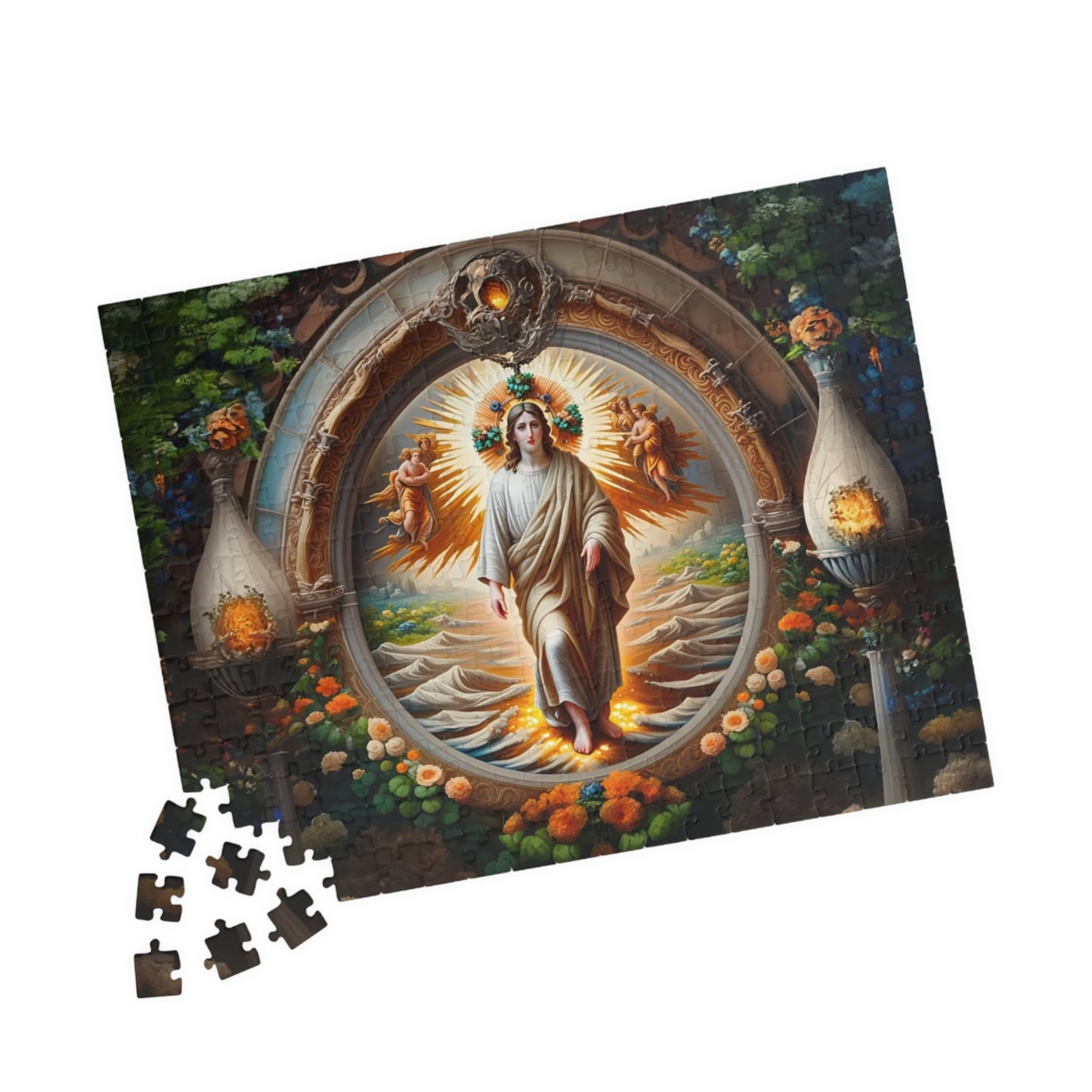 Spiritual Art Puzzle – 110, 252, 520, 1014-Pieces, Puzzle Gift, Meditation Decor, Mindfulness Activity, Unique Home Decor