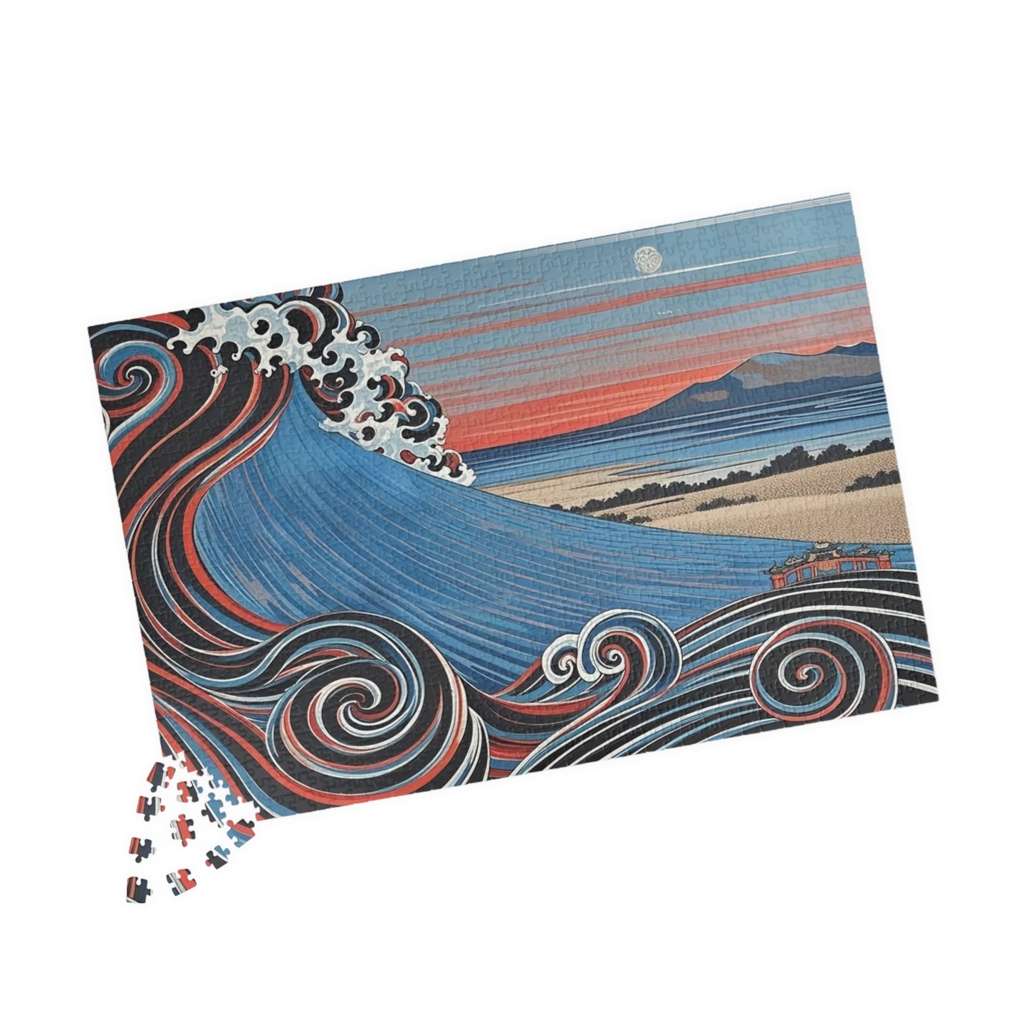Artistic Wave Puzzle - Ocean Scene, Relaxing Gift, Family Activity, Home Decor, 110-1014 Piece Options