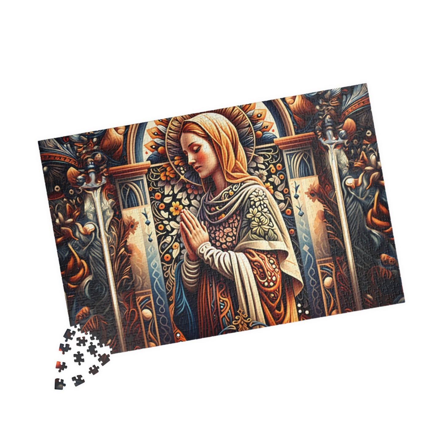 Puzzle of Serenity | Religious Art Puzzle, Jigsaw Puzzle for Meditation, Spiritual Gift, Home Decor, Mindfulness Activity