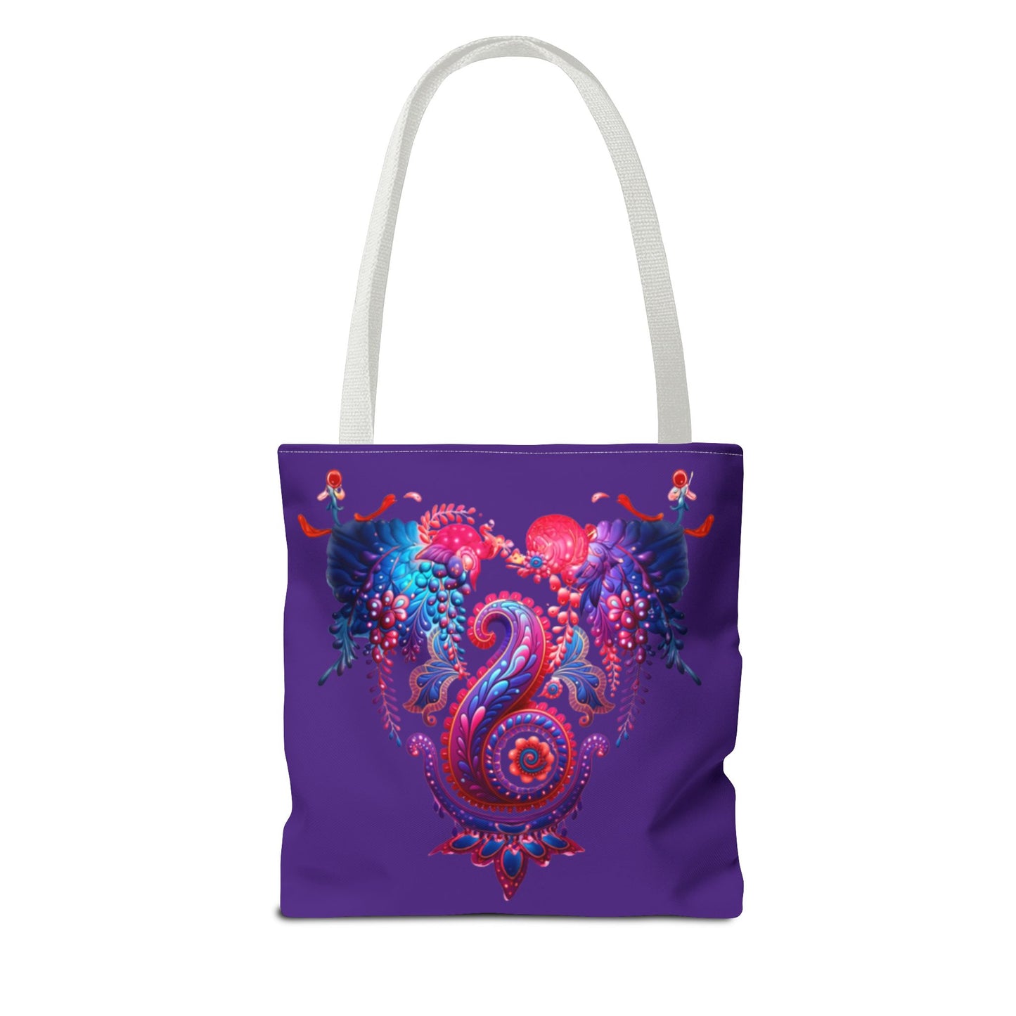 Vibrant Bohemian Tote Bag, Colorful Shopping Bag, Artistic Beach Tote, Eco-Friendly Canvas Bag, Gifts for Art Lovers, Festival Essential